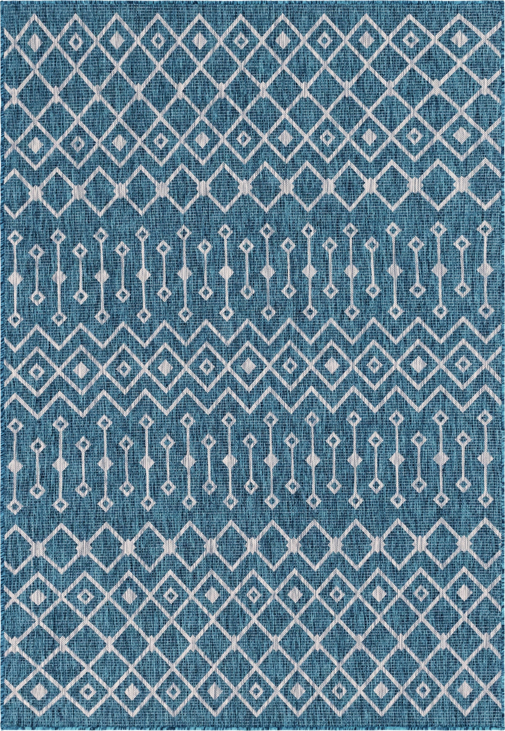 Image of Myflair Möbel & Accessoires Teppich »Outdoor Crosses«, rechteckig, 4 mm Höhe, Flachgewebe, Rauten Muster, In- und Outdoor geeignet, ideal im Wohnzimmer & Schlafzimmer bei Ackermann Versand Schweiz