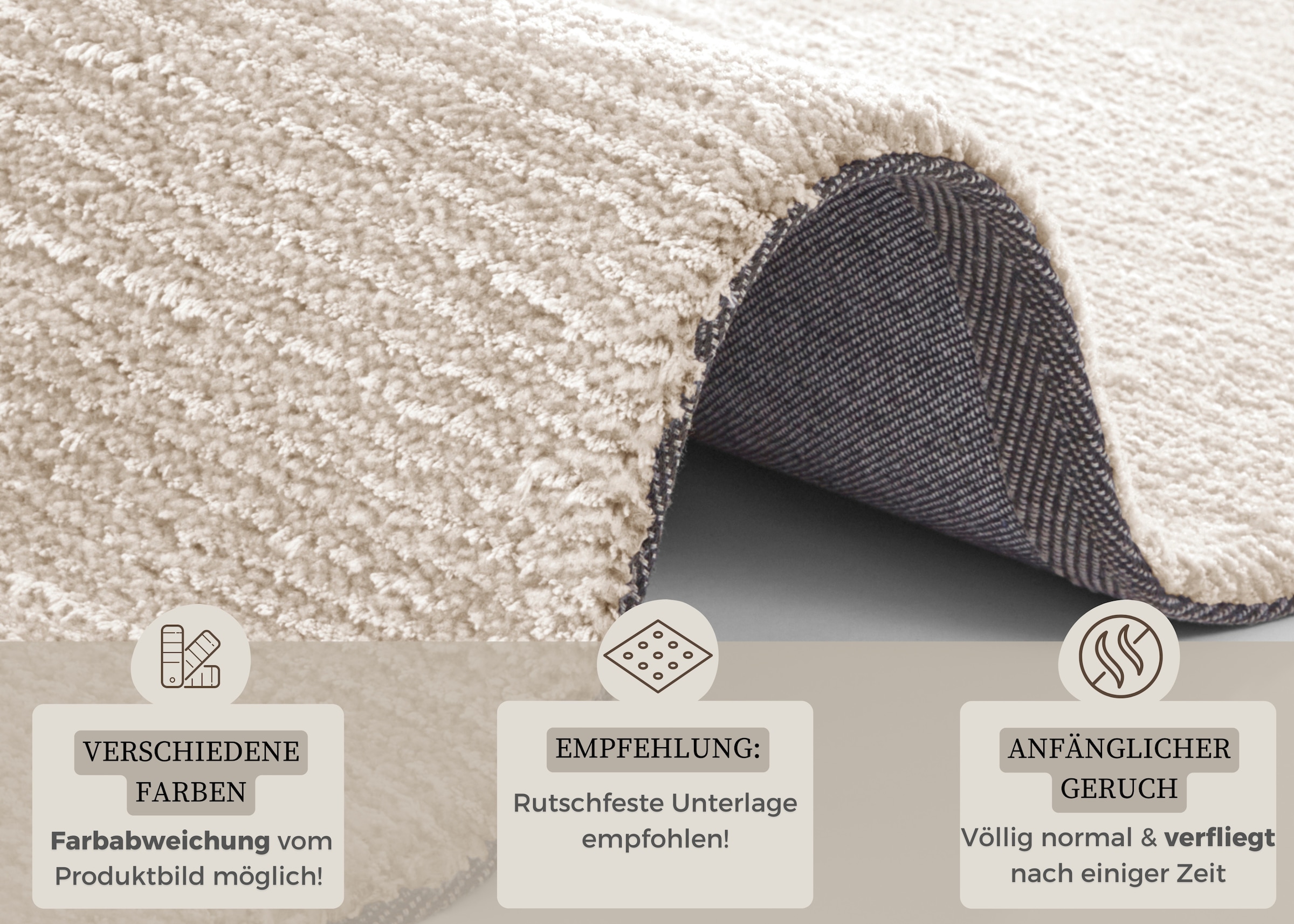 HANSE Home Teppich »Supersoft«, rechteckig, 10 mm Höhe, Kurzflor, Läufer Modern, Einfarbig, Wohnzimmer, Schlafzimmer