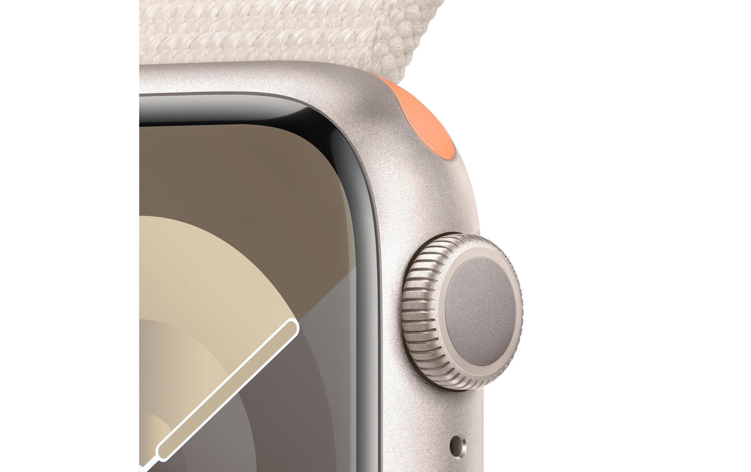 Apple Smartwatch »Series 9, GPS, Aluminium-Gehäuse mit Sport Loop Armband«, Watch OS 10, 64 GB,)