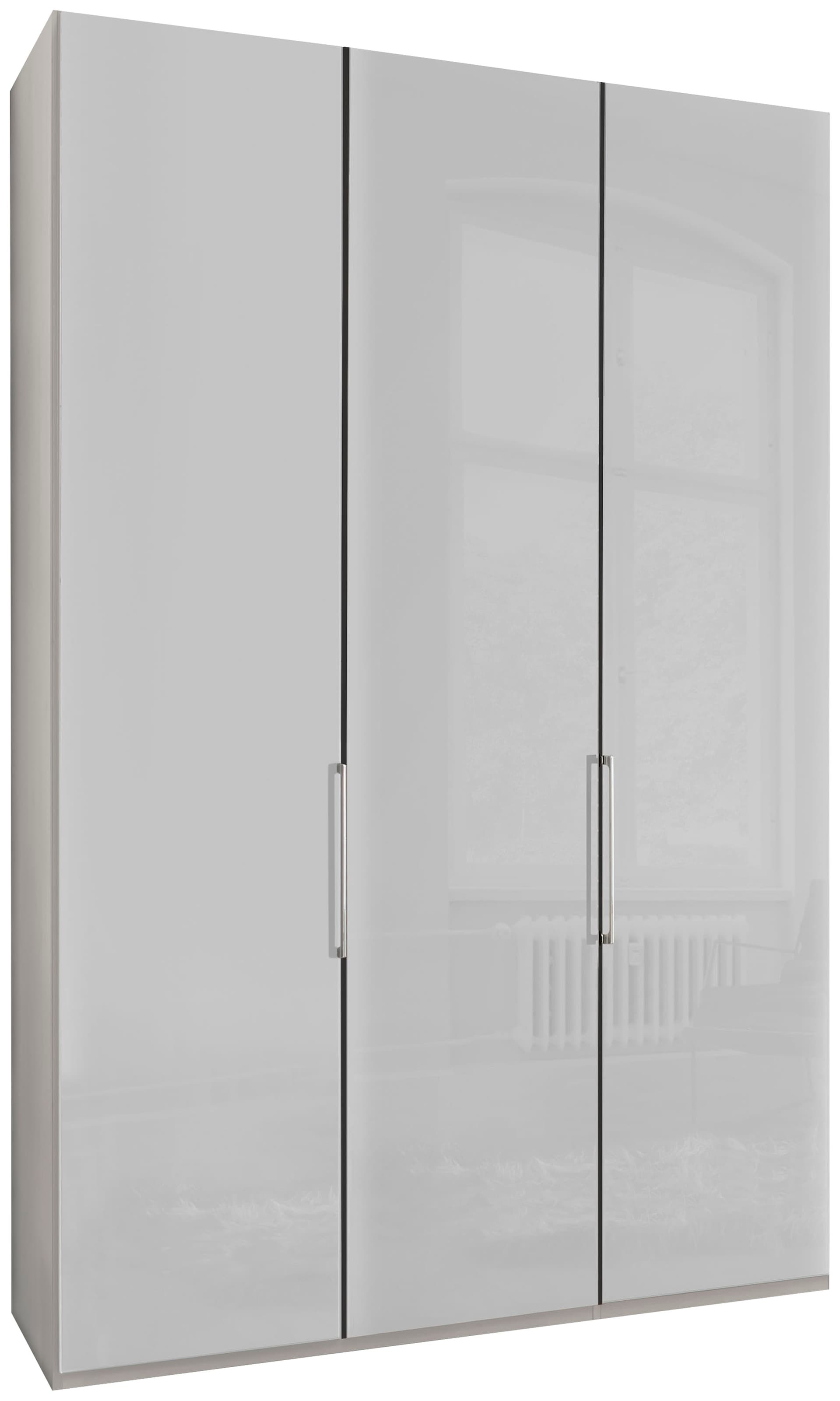 Image of WIEMANN Kleiderschrank "Monaco, Made in Germany, edle Glasfront, in verschiedenen Farben," hochwertige Beschlägen inkl. Dämpfung