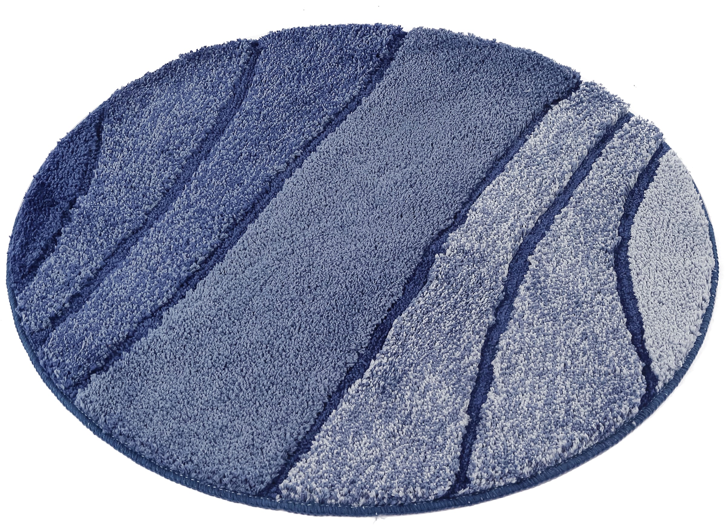 my home Badematte »Josie, Badvorleger, Badezimmer Teppich«, rutschhemmend beschichtet, fussbodenheizungsgeeignet-schnell trocknend-strapazierfähig, Badteppich, Badematten, rechteckig, rund & als 3-tlg. Set erhältlich