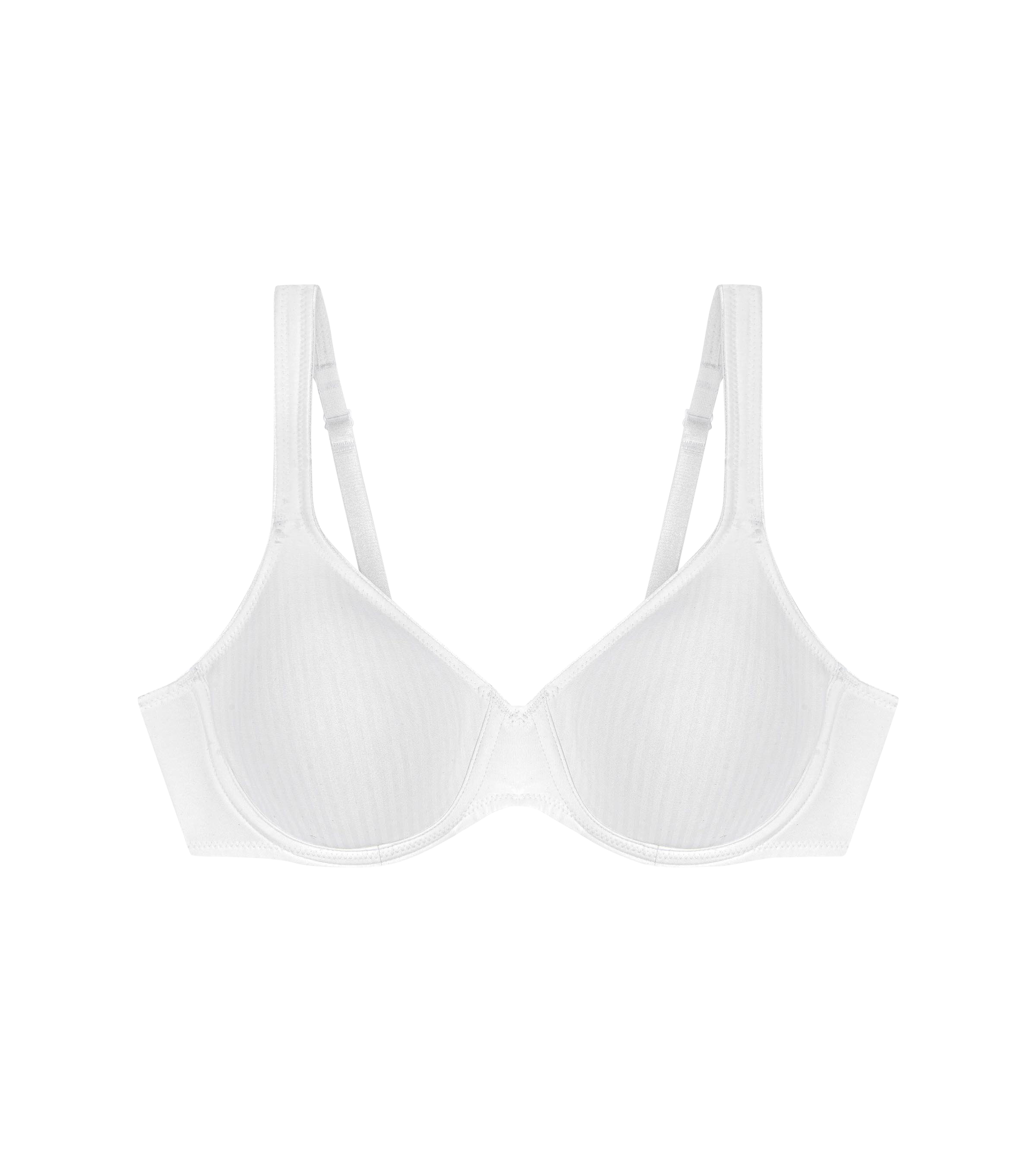 Triumph Soutien-gorge à armatures »Modern Soft+Cotton W« avec motif discret à rayures brillantes et bretelles larges