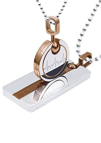 Image of Firetti Schmuckset "Multipack Schmuck Geschenk Halsketten LIEBE" (Set, 4 Stk. tlg.) 2 Ketten mit Anhänger