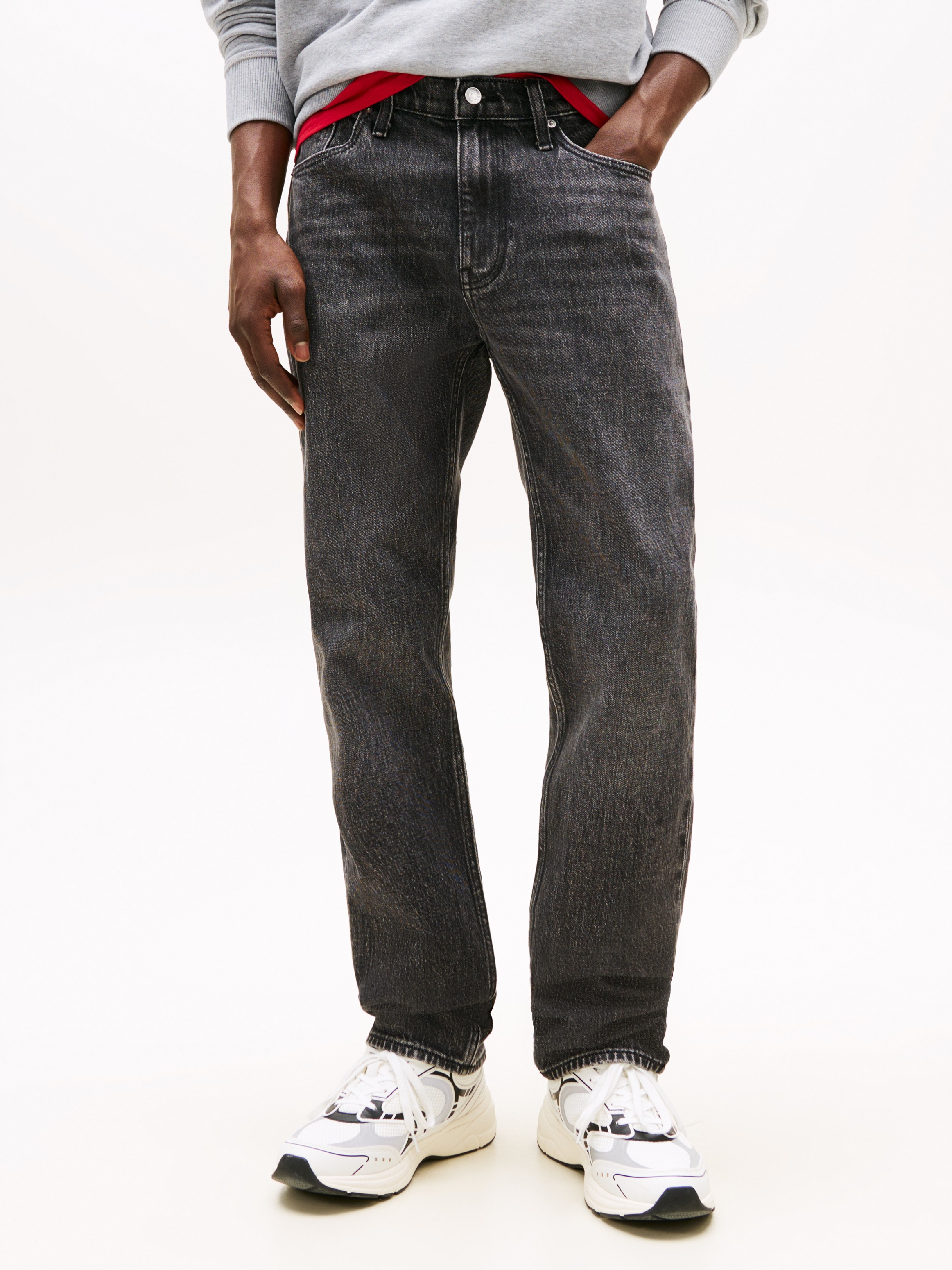 Tommy Jeans Slim-fit-Jeans »Ryan Regular Slim Straight«, Slim‑Straight‑Jeans aus hochwertigem Denim regulärer Leibhöhe