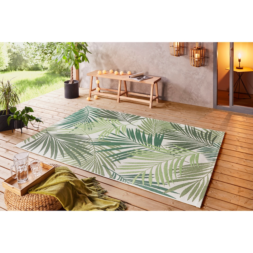 NORTHRUGS Teppich »Vai«, rechteckig, In- & Outdoor, Geometrisches Muster, Garten, Terrasse, Wohnzimmer