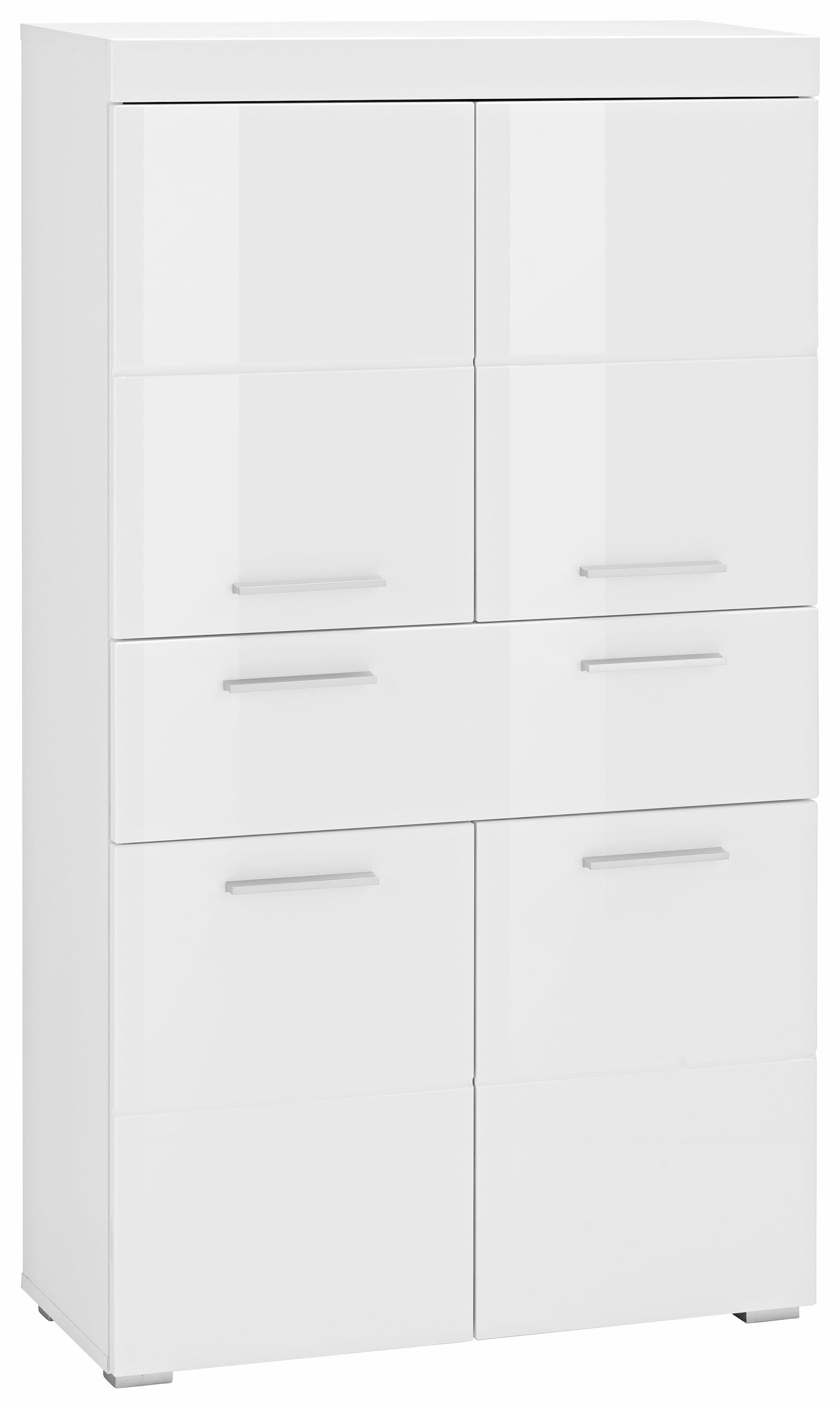 INOSIGN Midischrank »Avena«, Badschrank mit einer Schublade und 4 Türen - Masse (B/T/H) 73/31/130 cm
