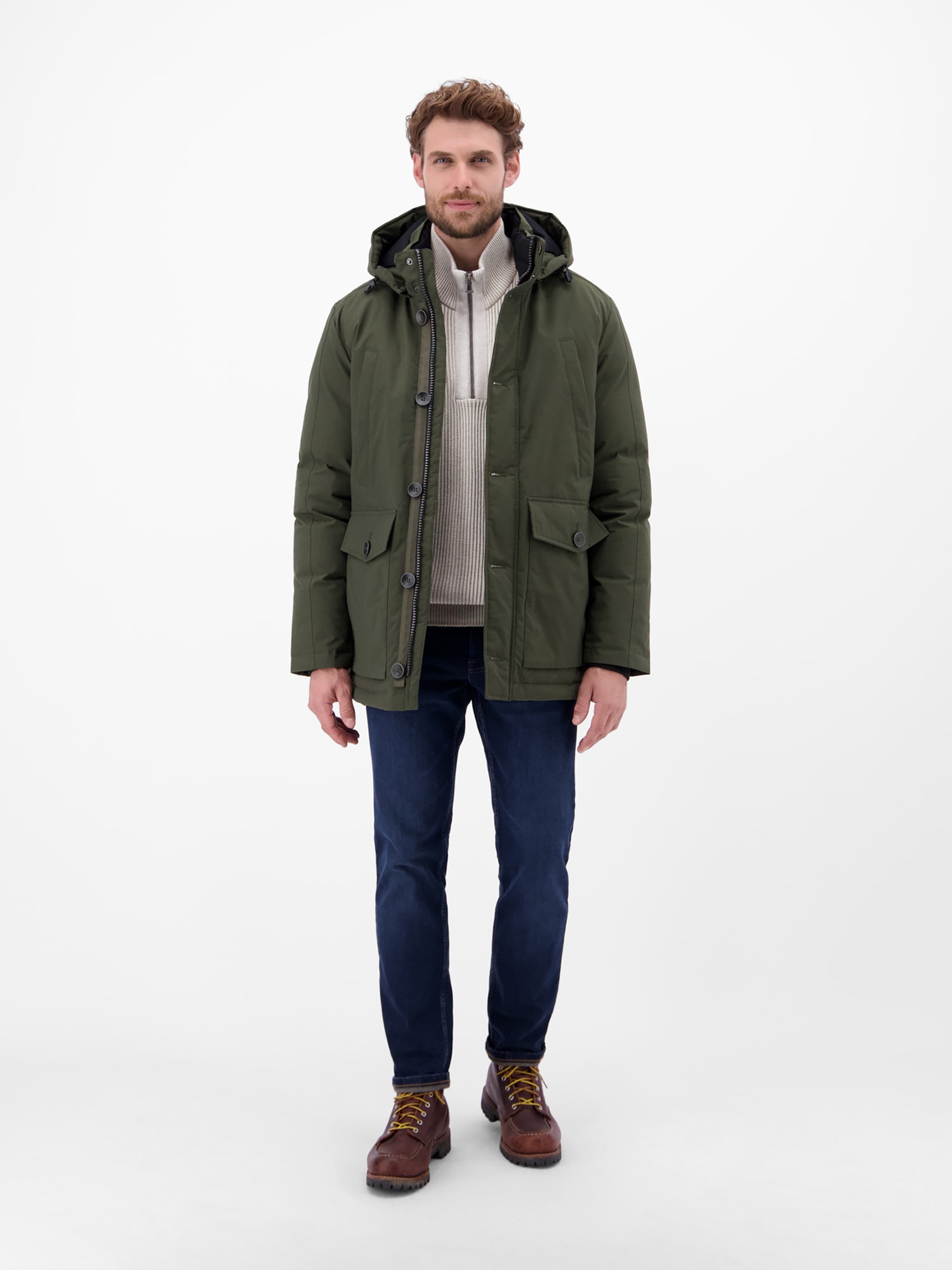 LERROS Manteau d'hiver »Herren Wintermantel mit Kapuze«