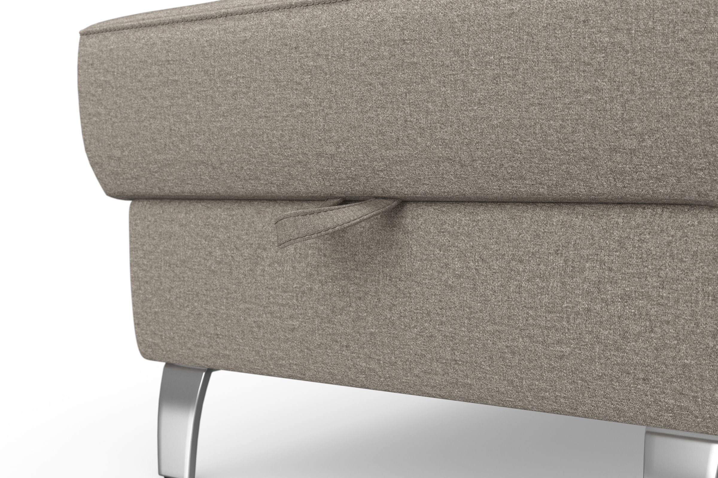 sit&more Ecksofa »Visby L-Form«, wahlweise mit Bettfunktion und Bettkasten, frei im Raum stellbar