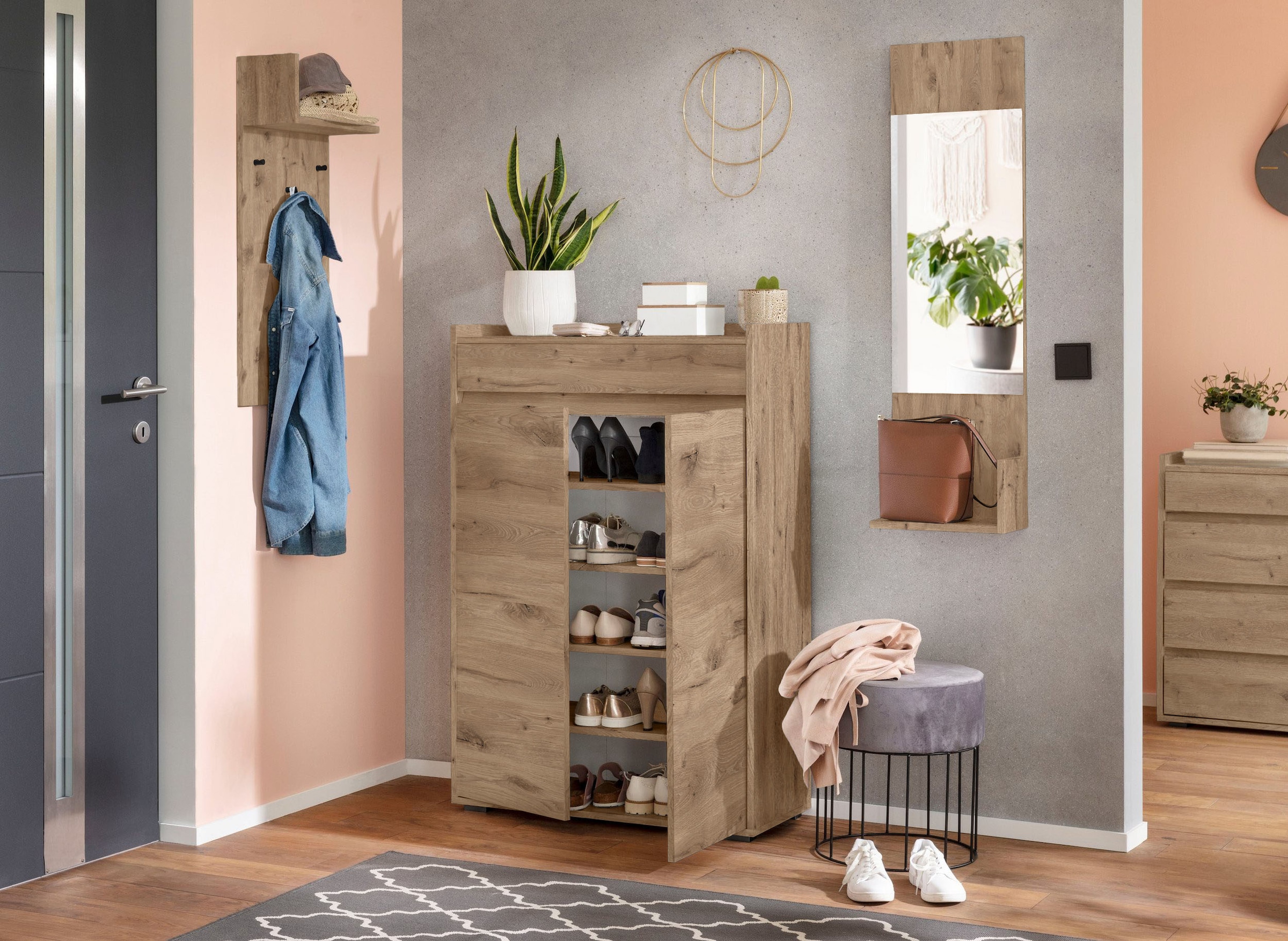 INOSIGN Garderobenpaneel »Kosmo«, Mit Hutablage, Breite 35 cm