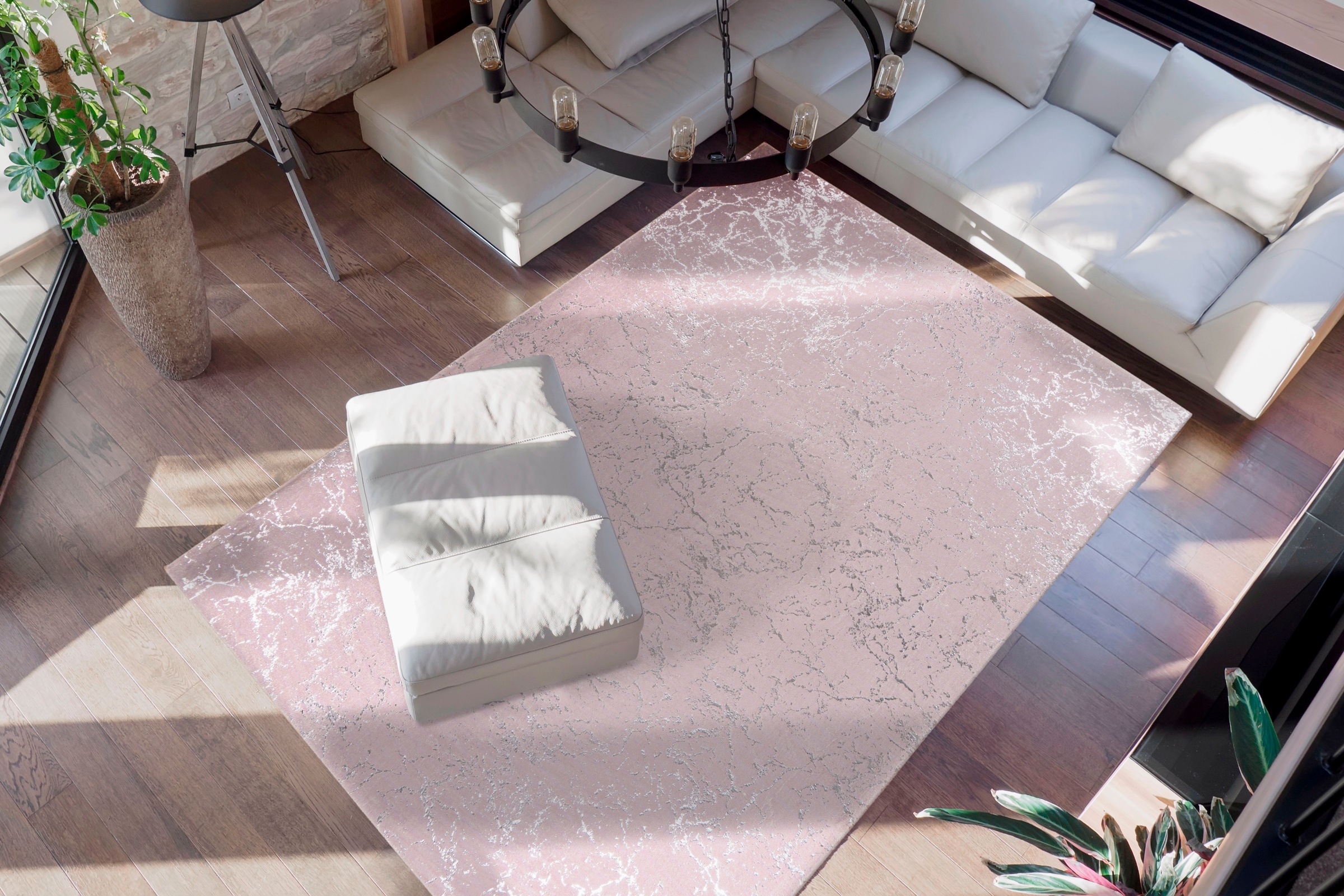 me gusta Teppich »Bijou 225« rechteckig 20 mm Höhe Glanz Effekt, Wohnzimmer
