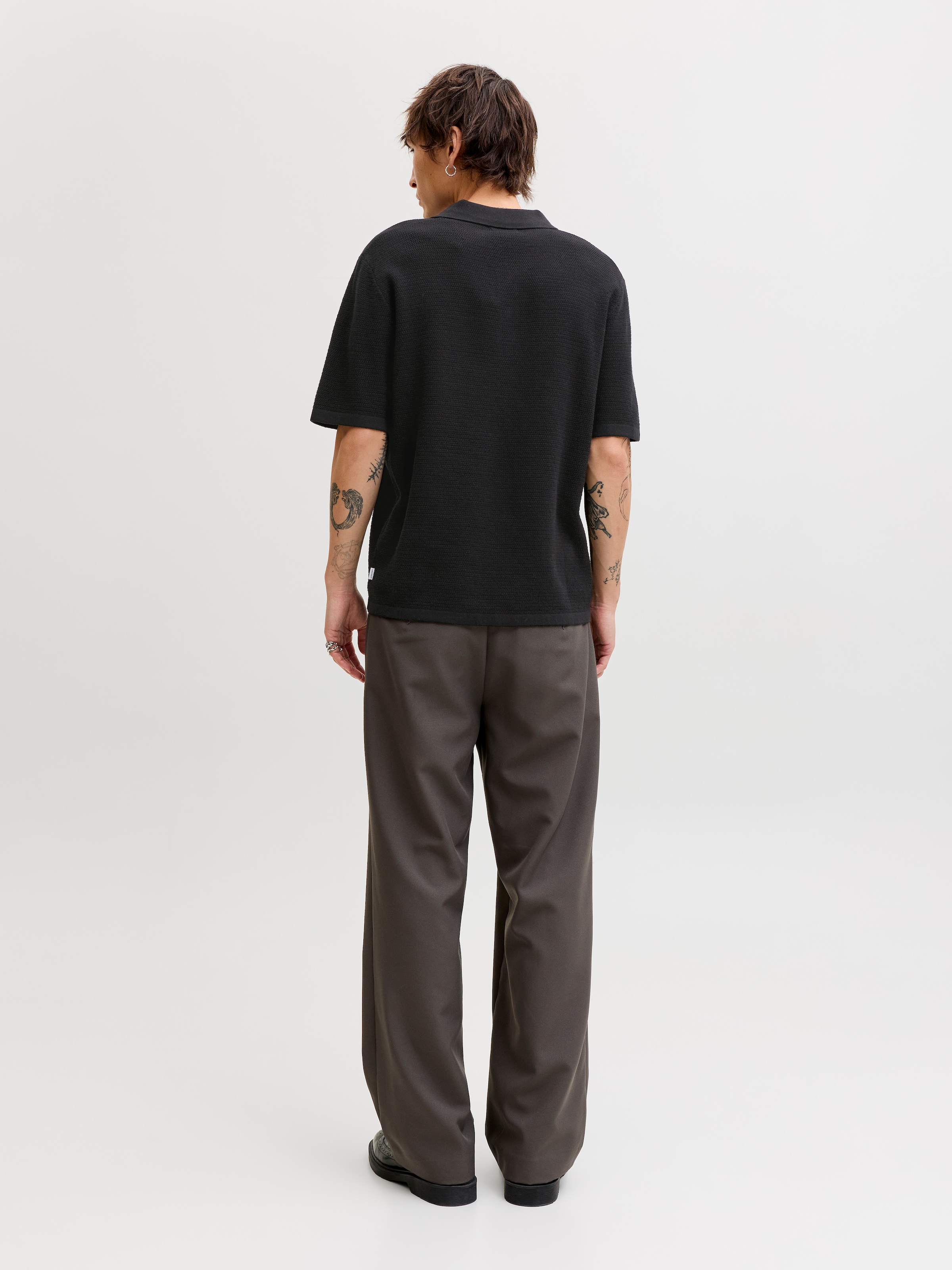 Jack & Jones Kurzarmpullover »JJEGEORGE KNIT POLO SS SN« mit Polo Kragen