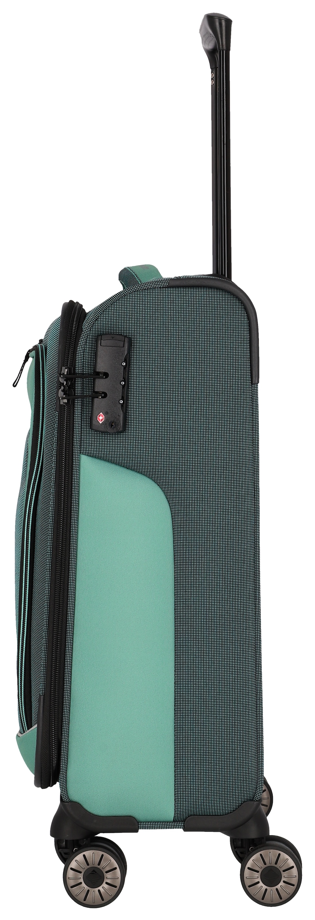 travelite Trolley à bagages souples »VIIA, verschiedene Grössen und Farben« 34 litre 4 Rollen bagage de voyage trolley valise souple serrure TSA