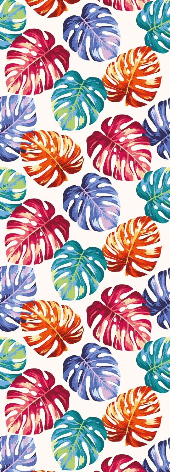 Image of queence Vinyltapete "Ela" Motiv bedruckt botanisch floral gemustert natürlich glatt 90x250cm, selbstklebend, kinderleichte Anbringung, Sticker