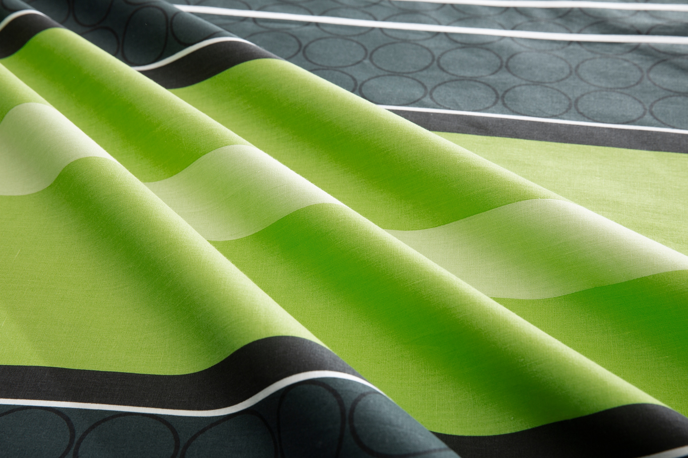 GOODproduct Bettwäsche »Circle« 2 Stk. Bettwäsche aus Baumwolle mit Streifen-Design, moderne Bettwäsche