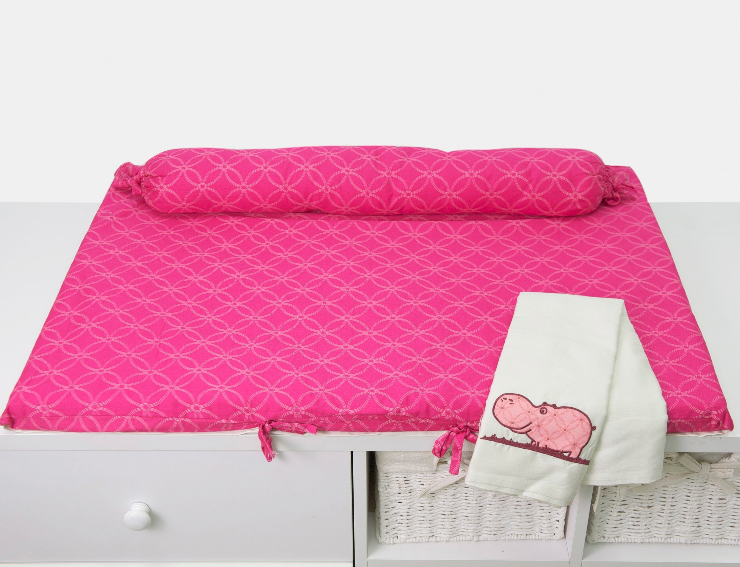 Image of smarTrike® Wickelauflage »toTs Wickelmatte Joy Hippo pink«, mit Rolle bei Ackermann Versand Schweiz