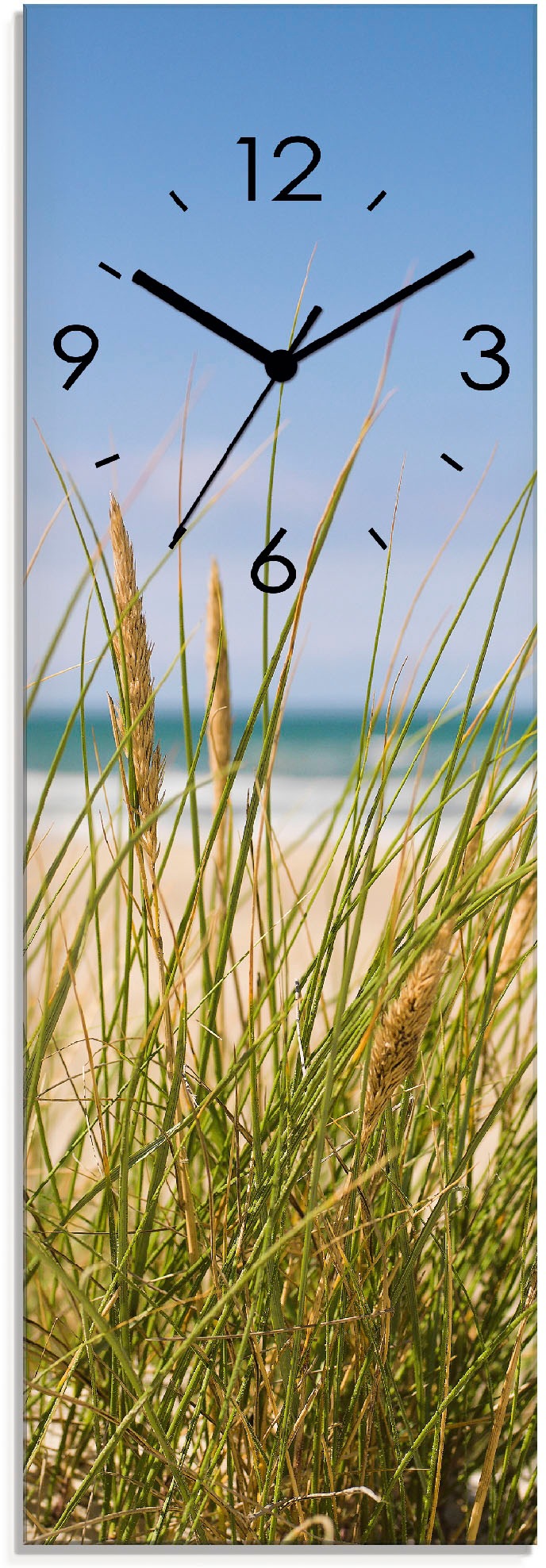 Image of Artland Wanduhr »Dünengras«, lautlos, ohne Tickgeräusche, nicht tickend, geräuschlos - wählbar: Funkuhr o. Quarzuhr, moderne Uhr für Wohnzimmer, Küche etc. - Stil: modern bei Ackermann Versand Schweiz