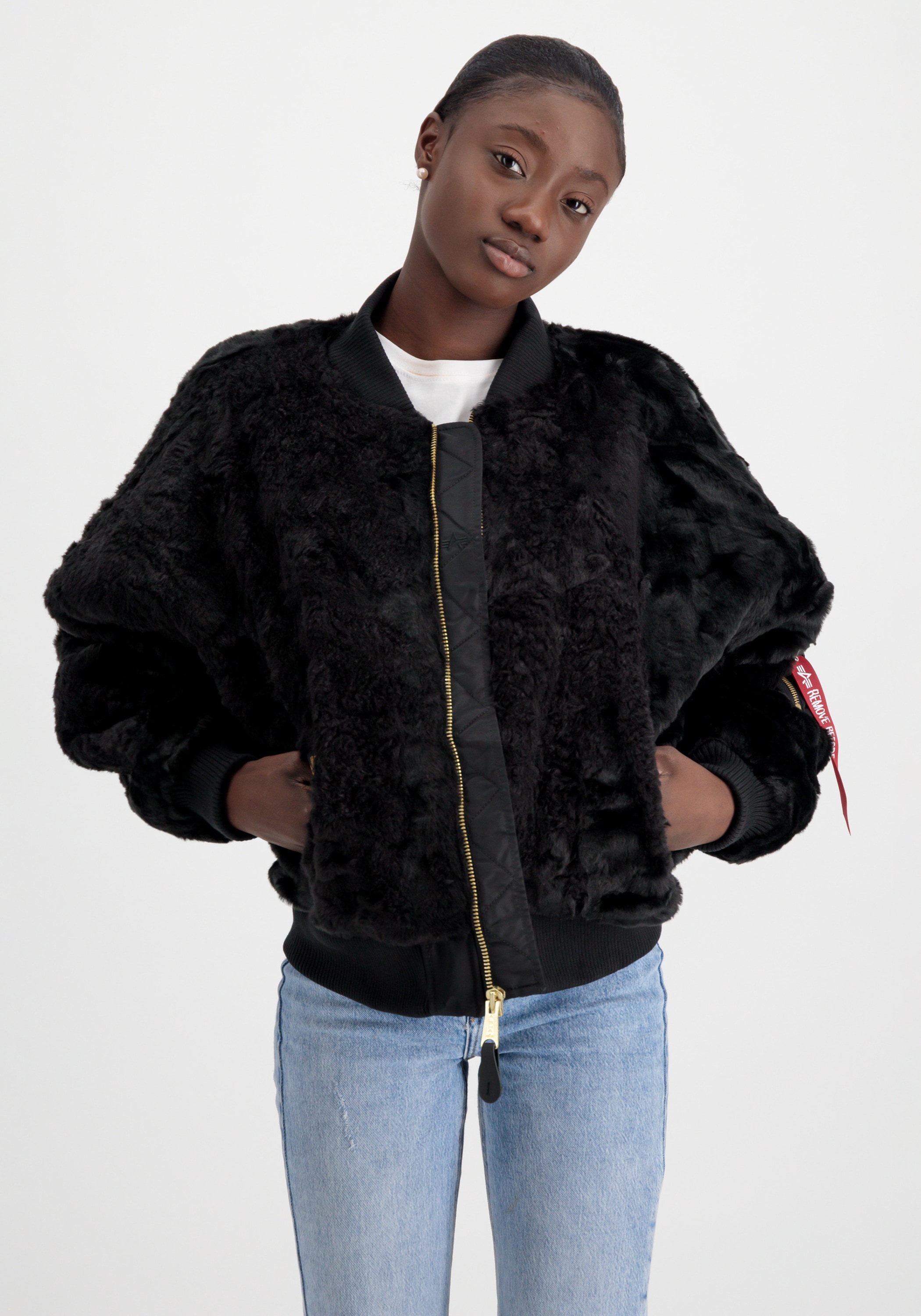 Alpha Industries Bomberjacke »Alpha Industries Women - Bomber Jackets MA-1 OS Fur Wmn«