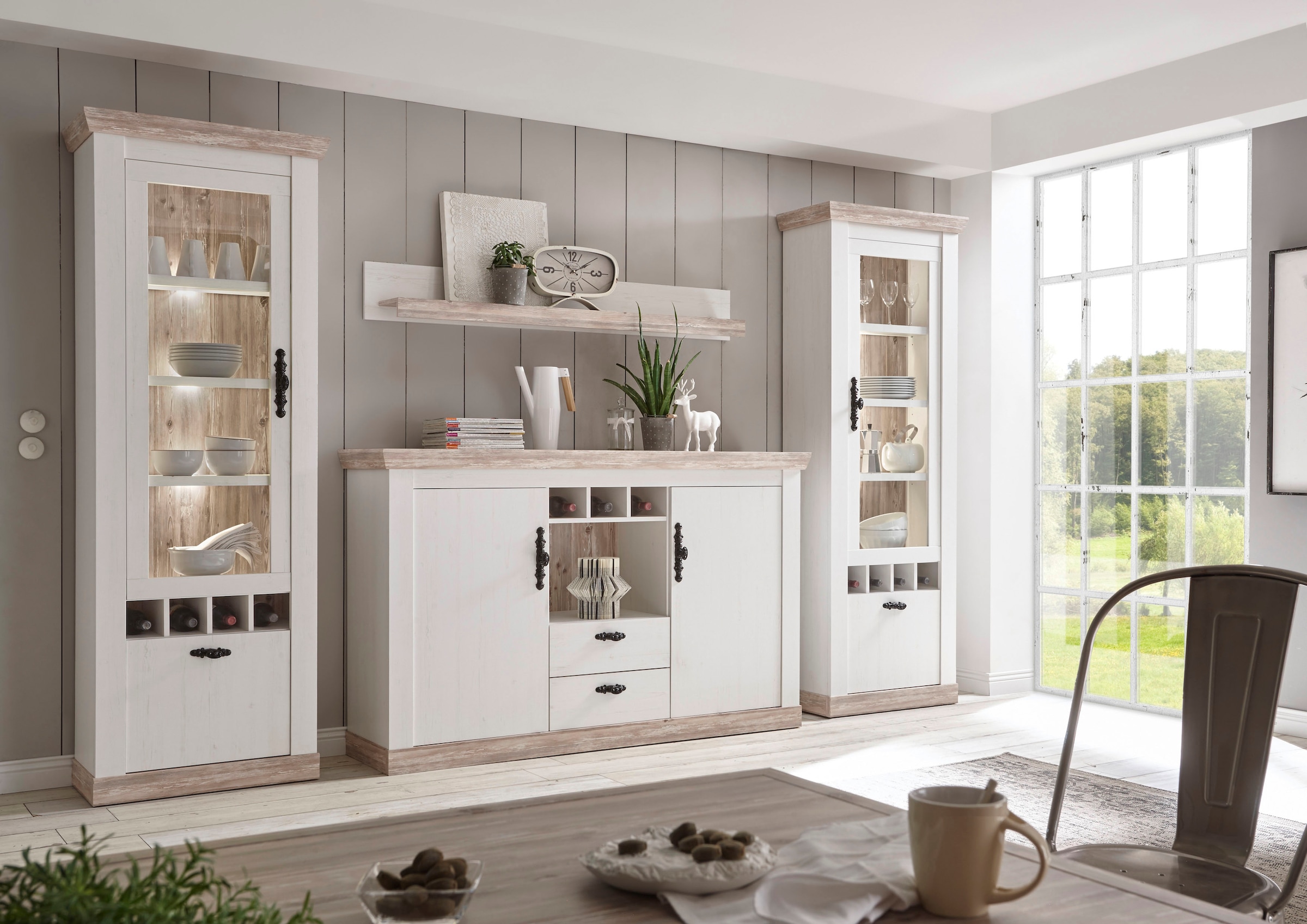 Home affaire Wohnwand »Florenz« Set, 4 Stk. tlg.