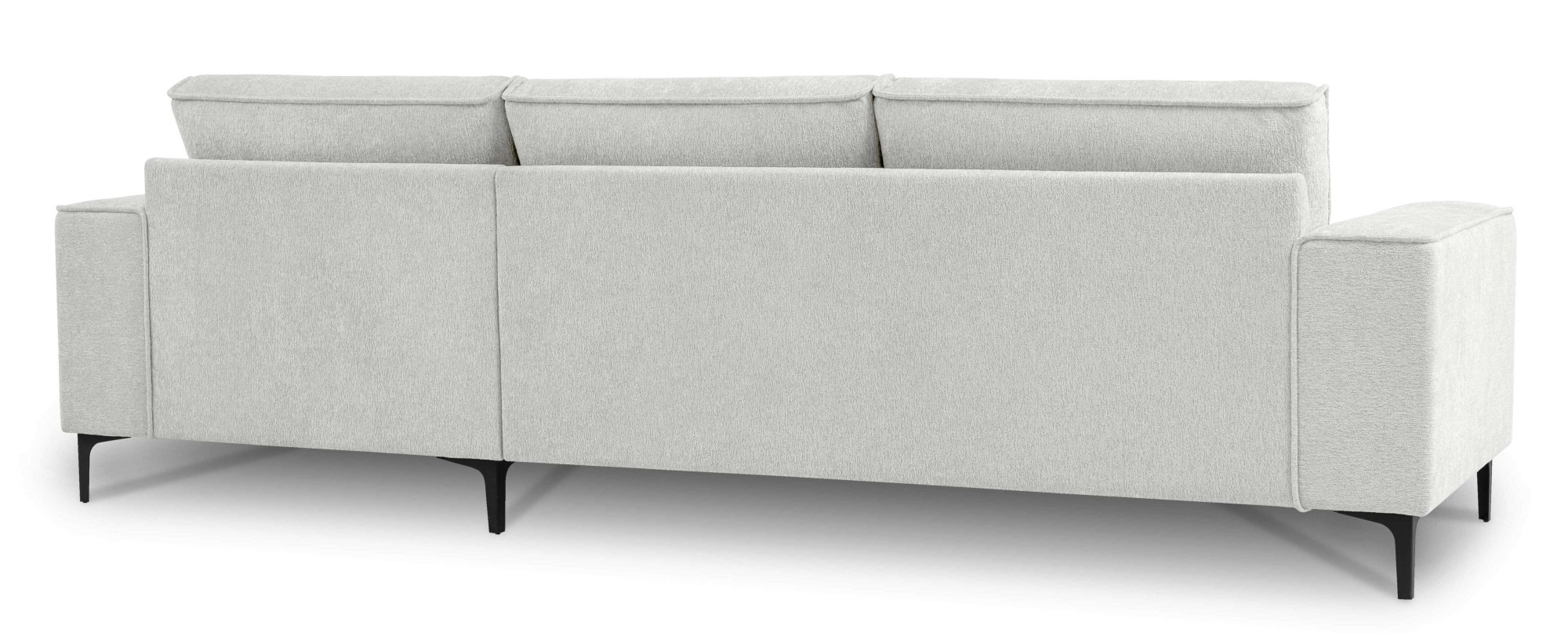 Home affaire Ecksofa »OLAND Struktur L-Form, B: 280 cm, Skandi-Design« L-Form, 280 cm, Wellenunterfederung, Skandi-Design, Metallfüsse