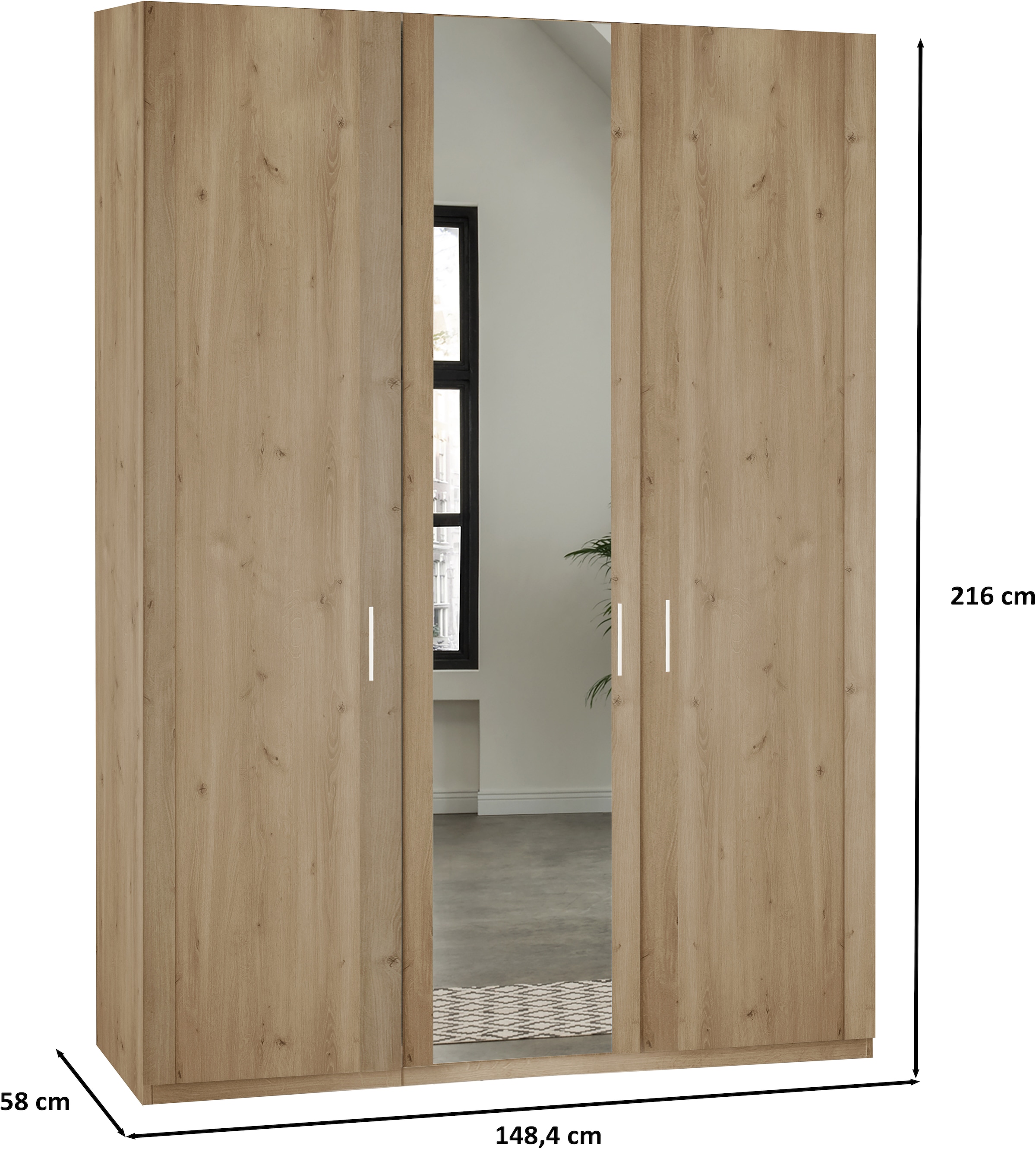 WIEMANN Armoire à portes battantes »Bern« hochwertige Beschläge inkl. Türdämpfung