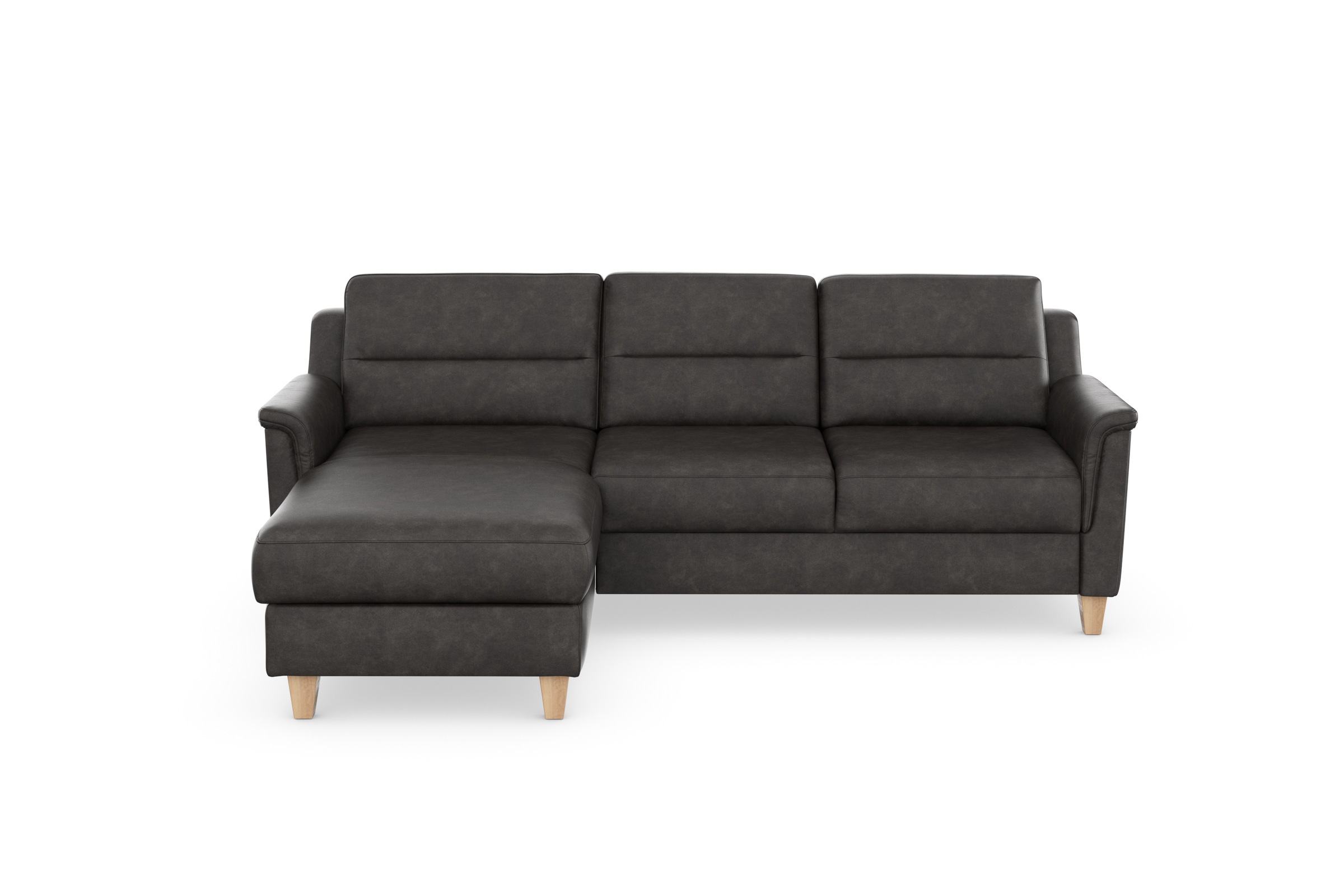 sit&more Ecksofa »Farö L-Form« inklusive Federkern, wahlweise mit Bettfunktion und Bettkasten