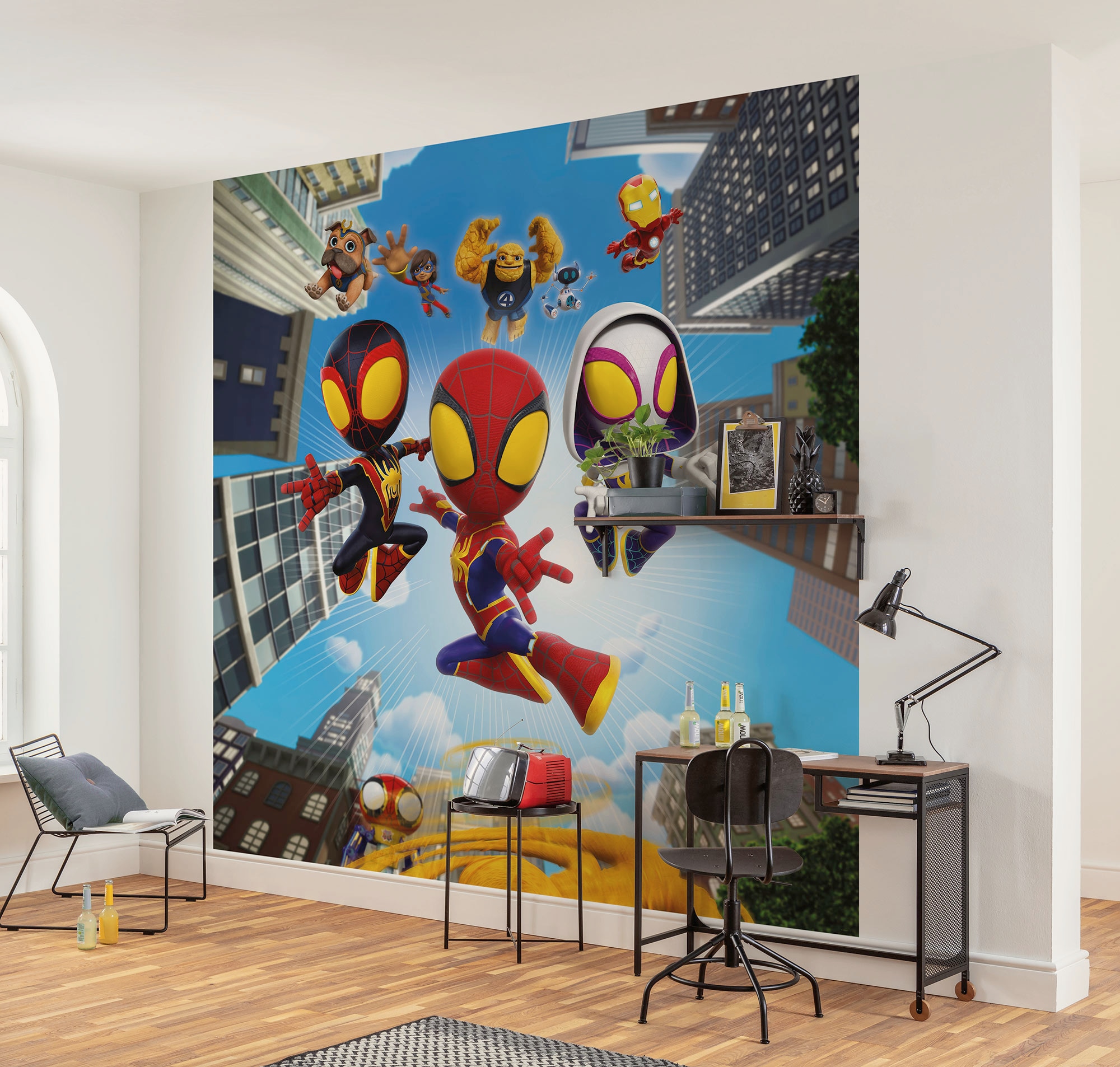 Image of Komar Kindertapete "Marvel Spidey and His Amazing Friends Web Spinners" bedruckt glatt