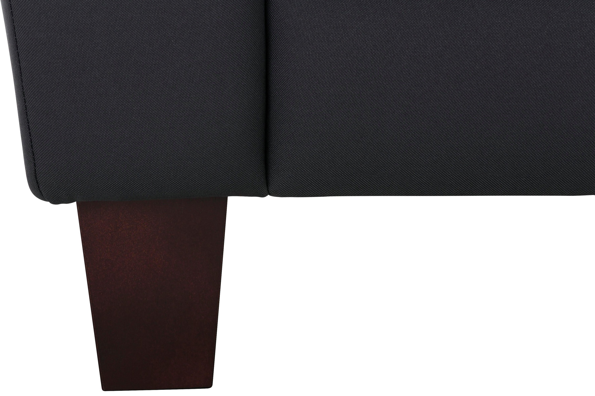 Home affaire Ecksofa »Trondheim L-Form« mit Federkern und Knopfheftung im Rücken, Füsse Buche dunkel