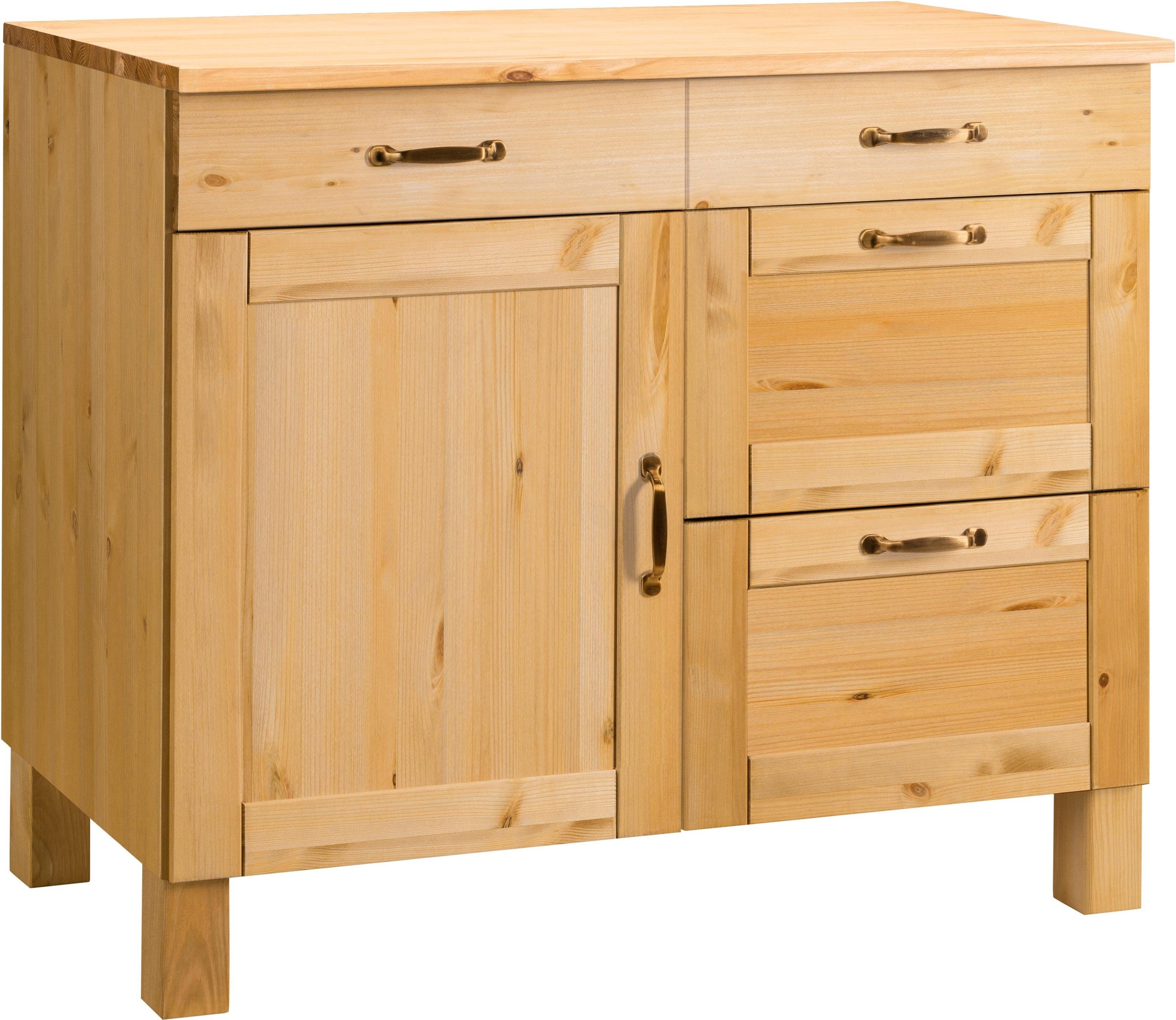 Image of Home affaire Unterschrank "Alby" Breite 100 cm, 1 Tür, 4 Schubladen