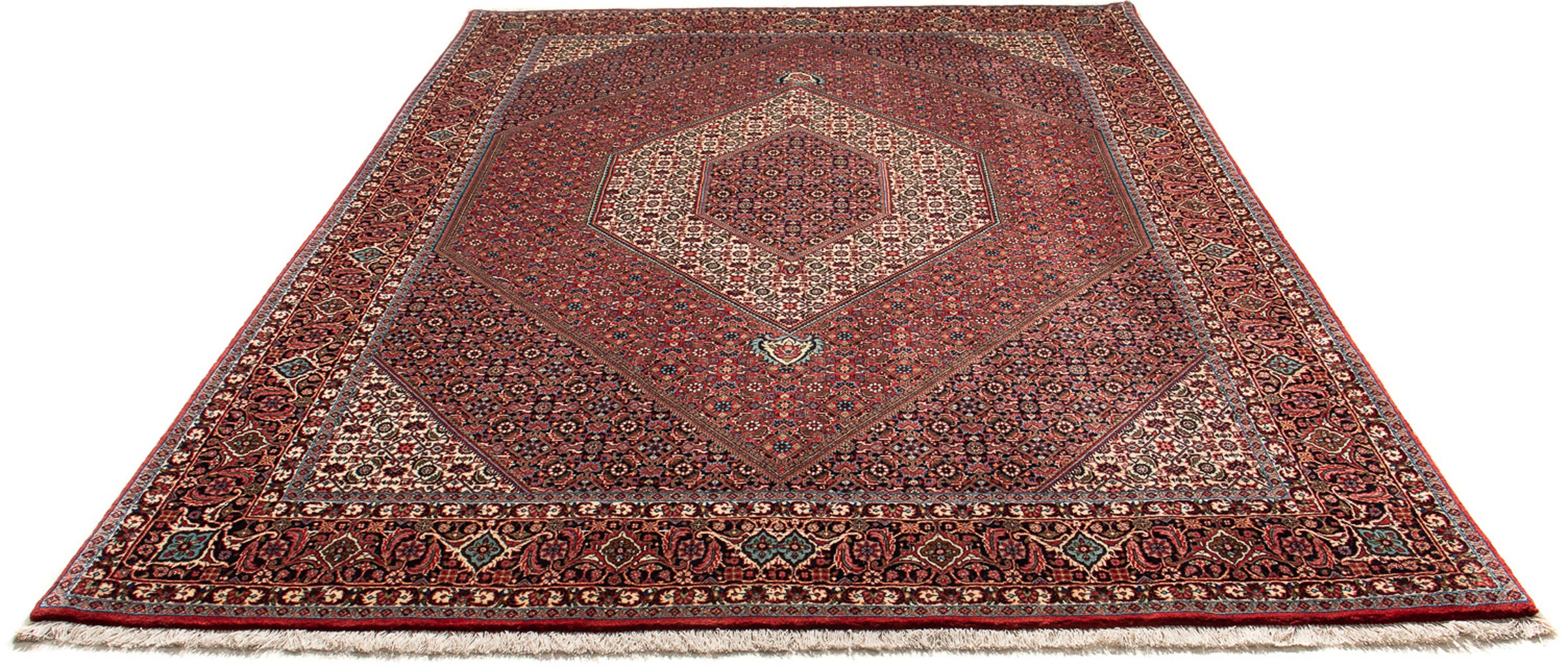 Image of morgenland Orientteppich »Perser - Bidjar - 288 x 207 cm - hellrot«, rechteckig, 15 mm Höhe, Wohnzimmer, Handgeknüpft, Einzelstück mit Zertifikat bei Ackermann Versand Schweiz