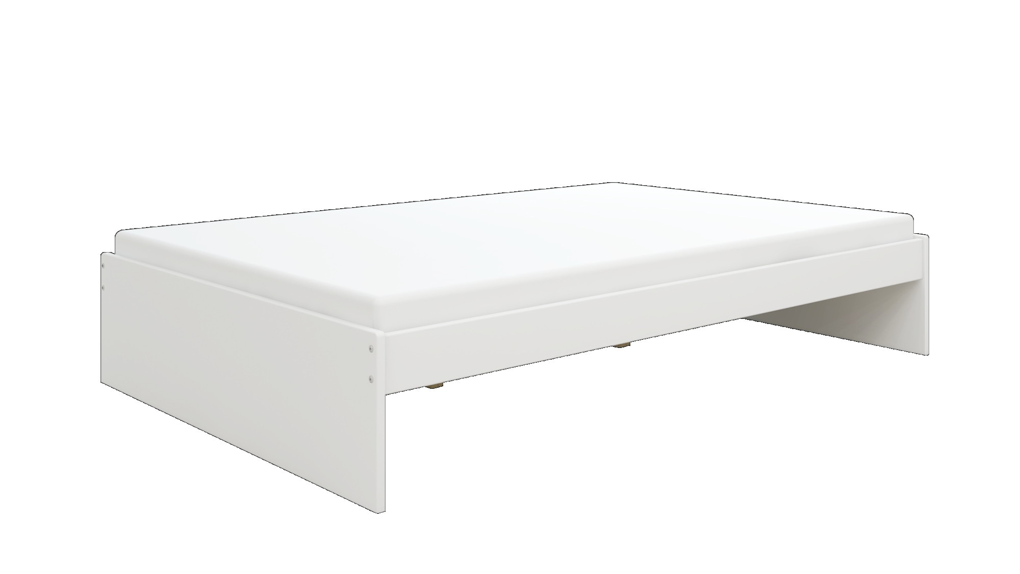 OTTO home Bett »Magdala«, (Breite/ Belastbarkeit: 120cm/200 KG, 90cm/ 100KG), aus MDF, Breite Liegefläche 140 cm, Bettkasten optional