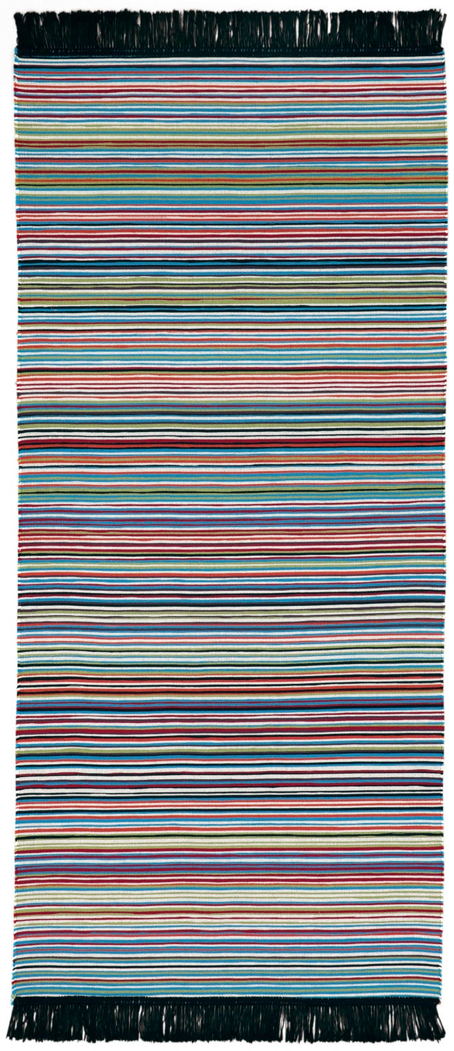 Image of BIEDERLACK Läufer »Stripe«, rechteckig, 5 mm Höhe, Teppich-Läufer, modernes Streifen Design, mit Fransen, waschbar bei Ackermann Versand Schweiz