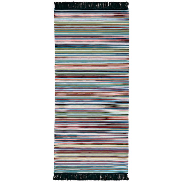 Biederlack Läufer »Stripe«, rechteckig, Teppich-Läufer, modernes Streifen  Design, mit Fransen, waschbar sans frais de livraison sur
