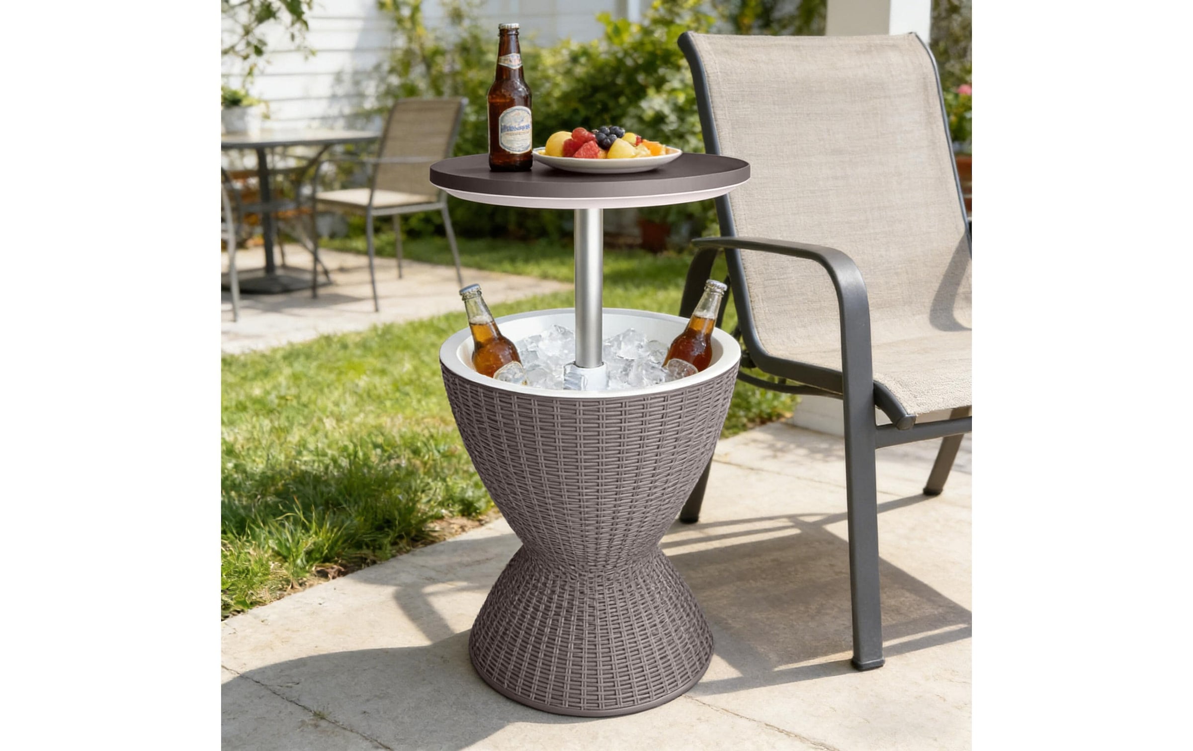 relaxdays Beistelltisch »mit Kühlfunktion 30 L 48.5 x 82 cm«