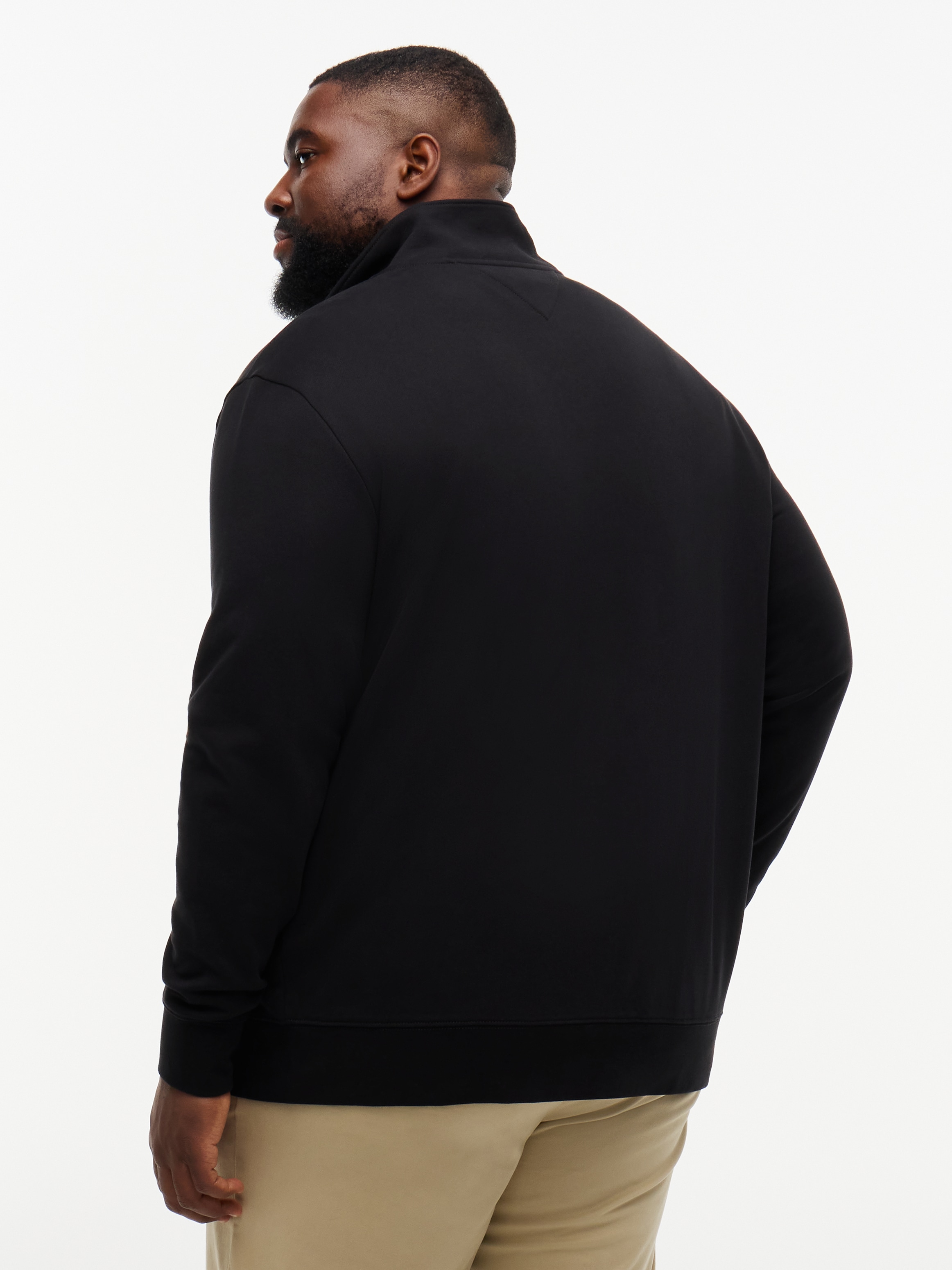 Tommy Hilfiger Big & Tall Veste sweat »BT-SCRIPT STACK STAND COLLAR« Grandes tailles