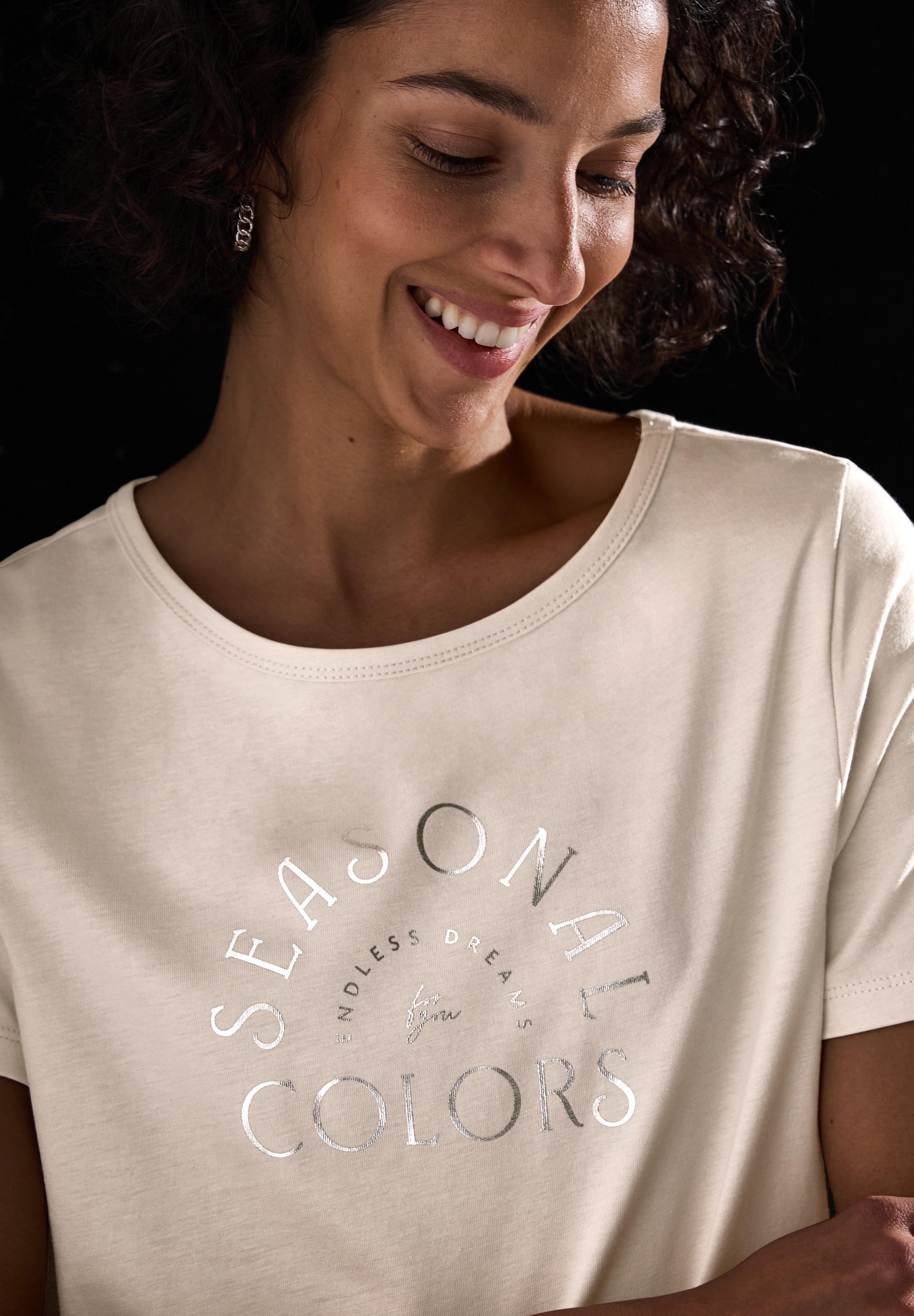 STREET ONE T-Shirt, mit Schriftzug