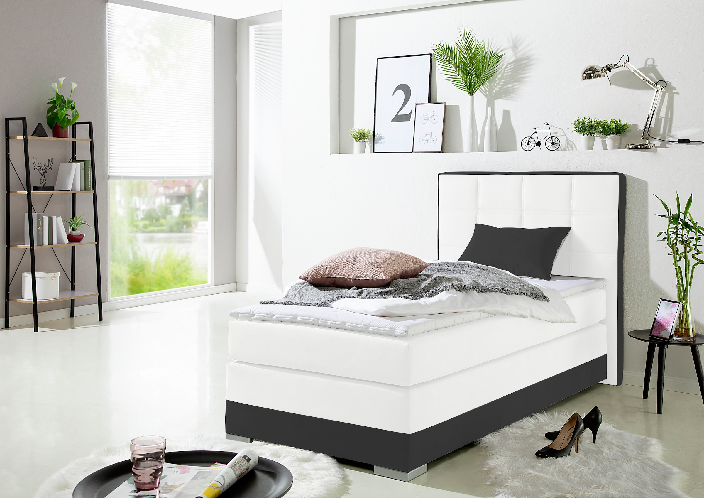 Image of Home affaire Boxspringbett inklusive Topper und Wendekissen
