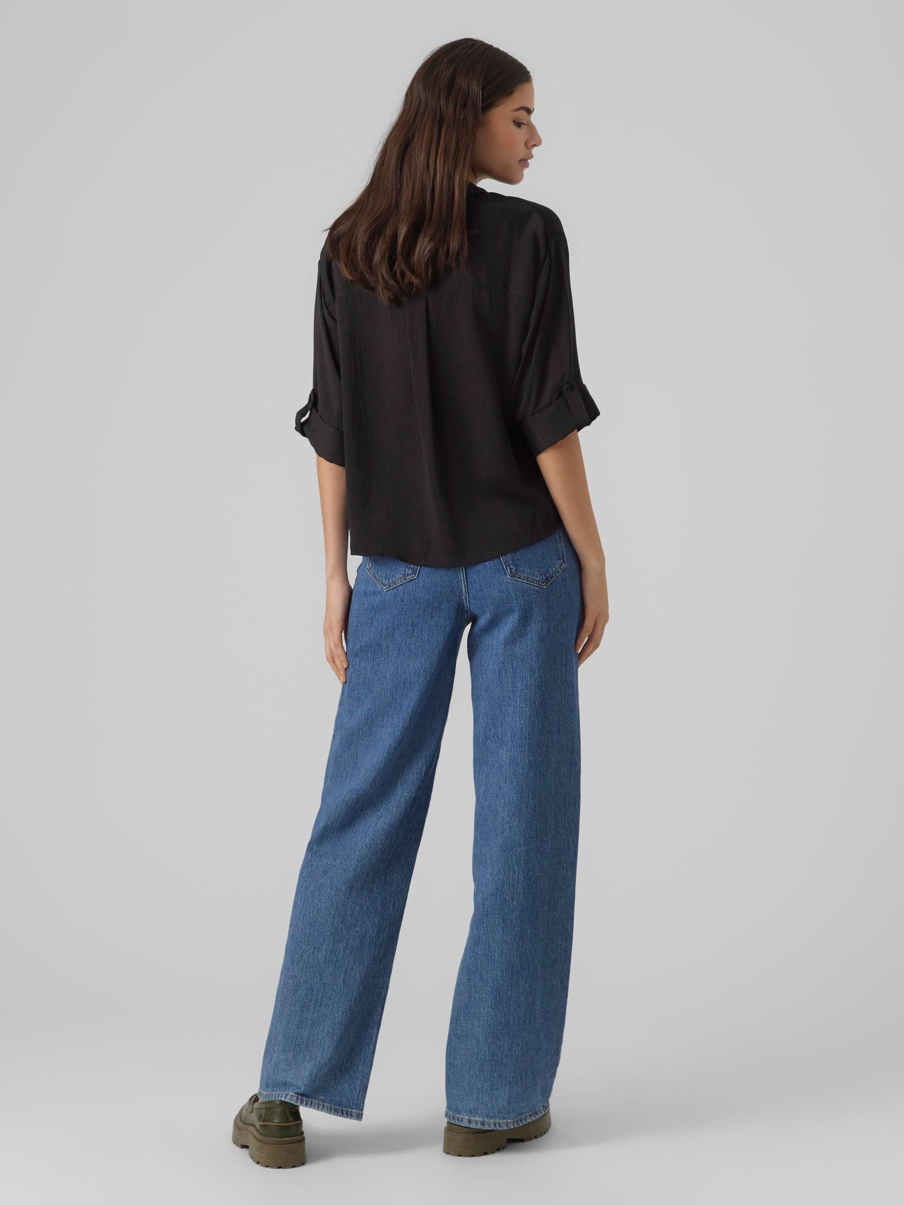 Vero Moda Kurzarmbluse »VMFABIANA 3/4 SHIRT VMA NOOS«
