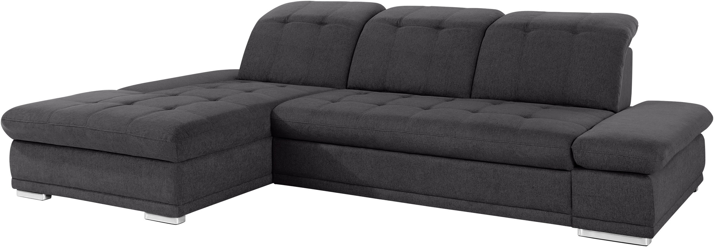 COTTA Ecksofa »Holiday L-Form mit Sitztiefen-, Armteil- und Kopfteilverstellung«, wahlweise mit Bettfunktion & Bettkasten
