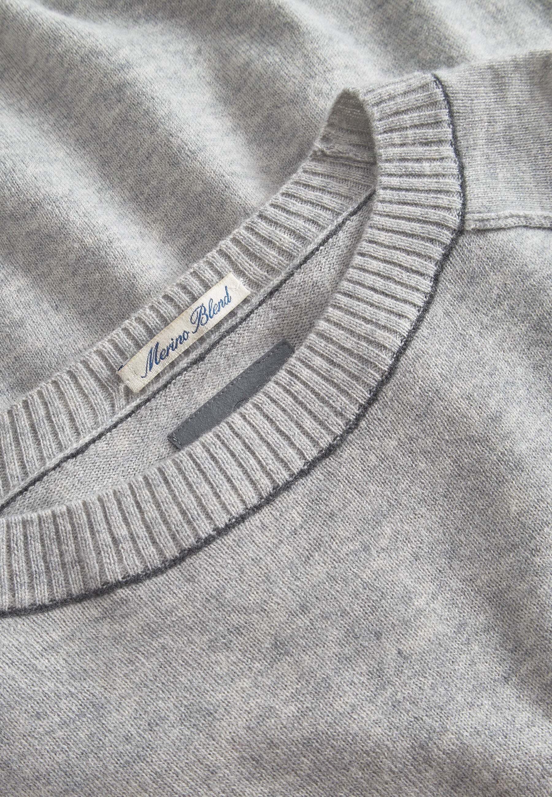 colours & sons Strickpullover »colours & sons Pullover Roundneck Merino Blend«