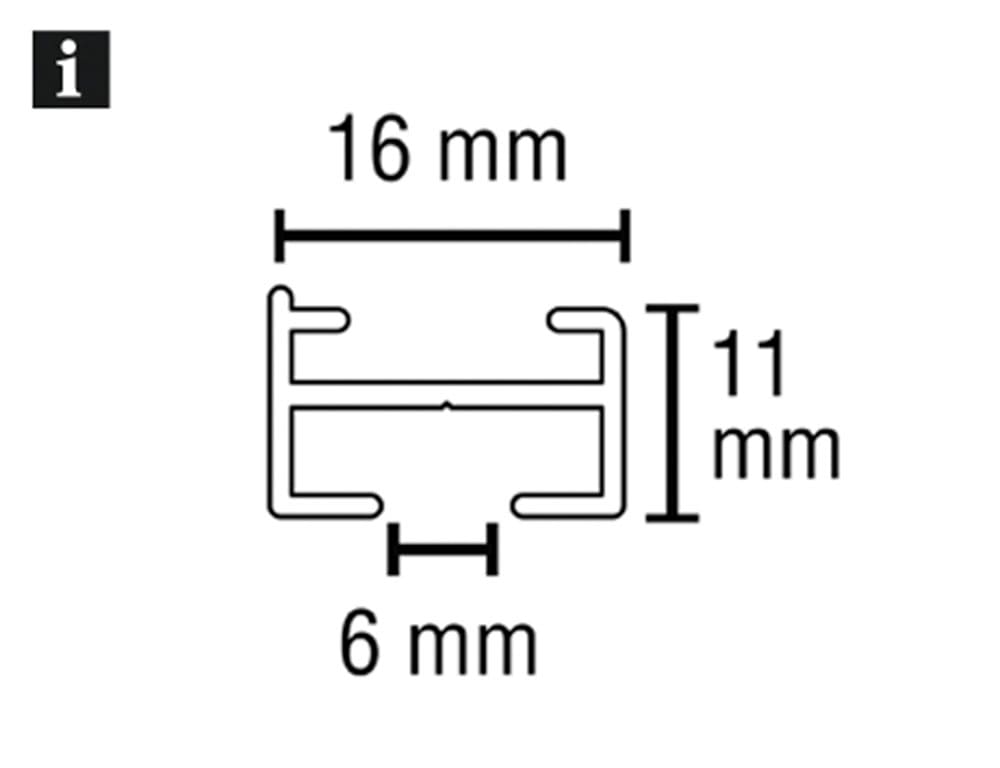 GARDINIA Vorhangschiene »Aluminium-Vorhangschienen Set 1-Lauf Lucy« 1 läufig-läufig mit Bohren, Deckenmontage, Aluminium, Deckenträger aus Kunststoff