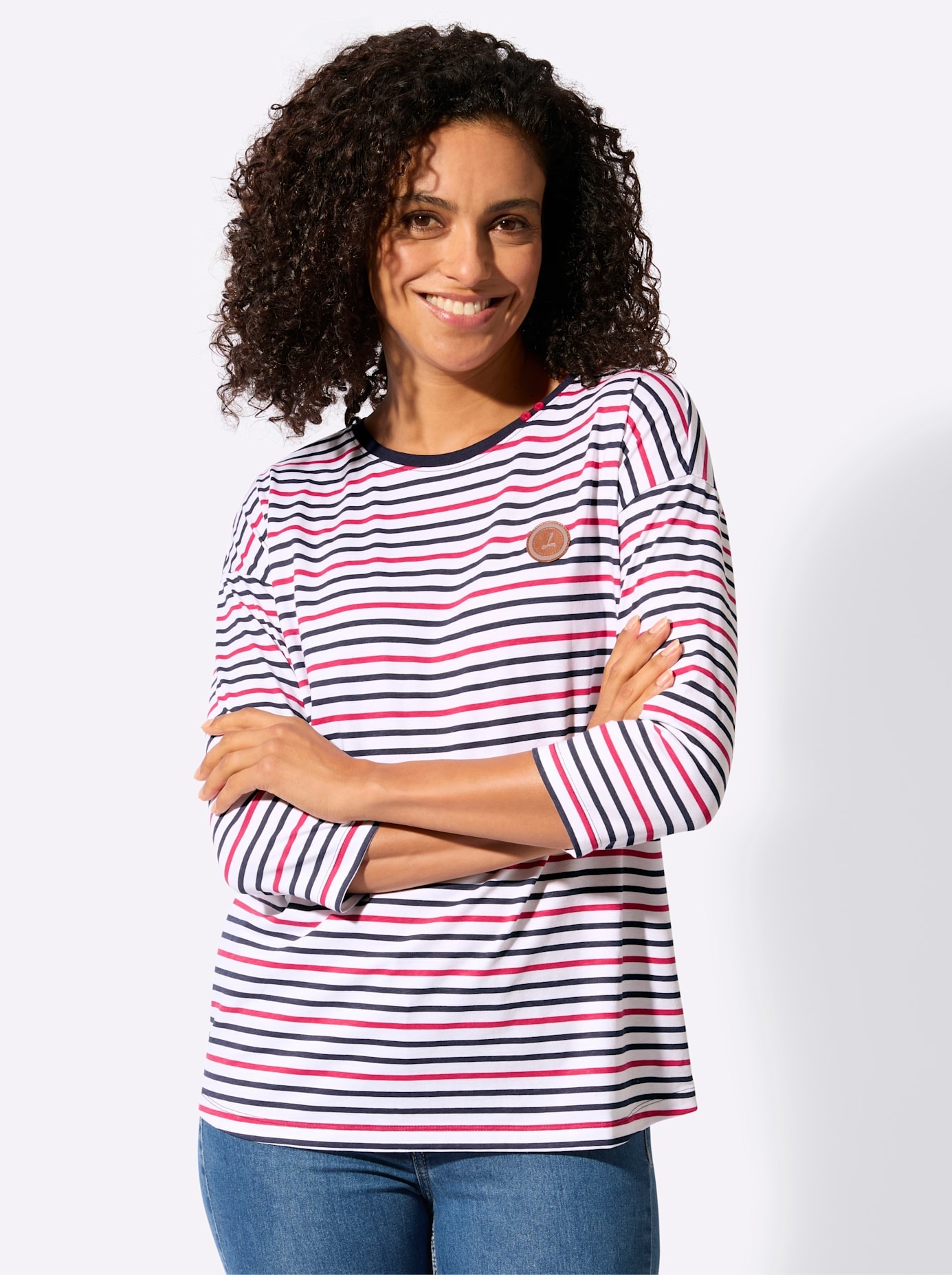 Casual Looks 3/4-Arm-Shirt "Ringelshirt" 1 tlg.