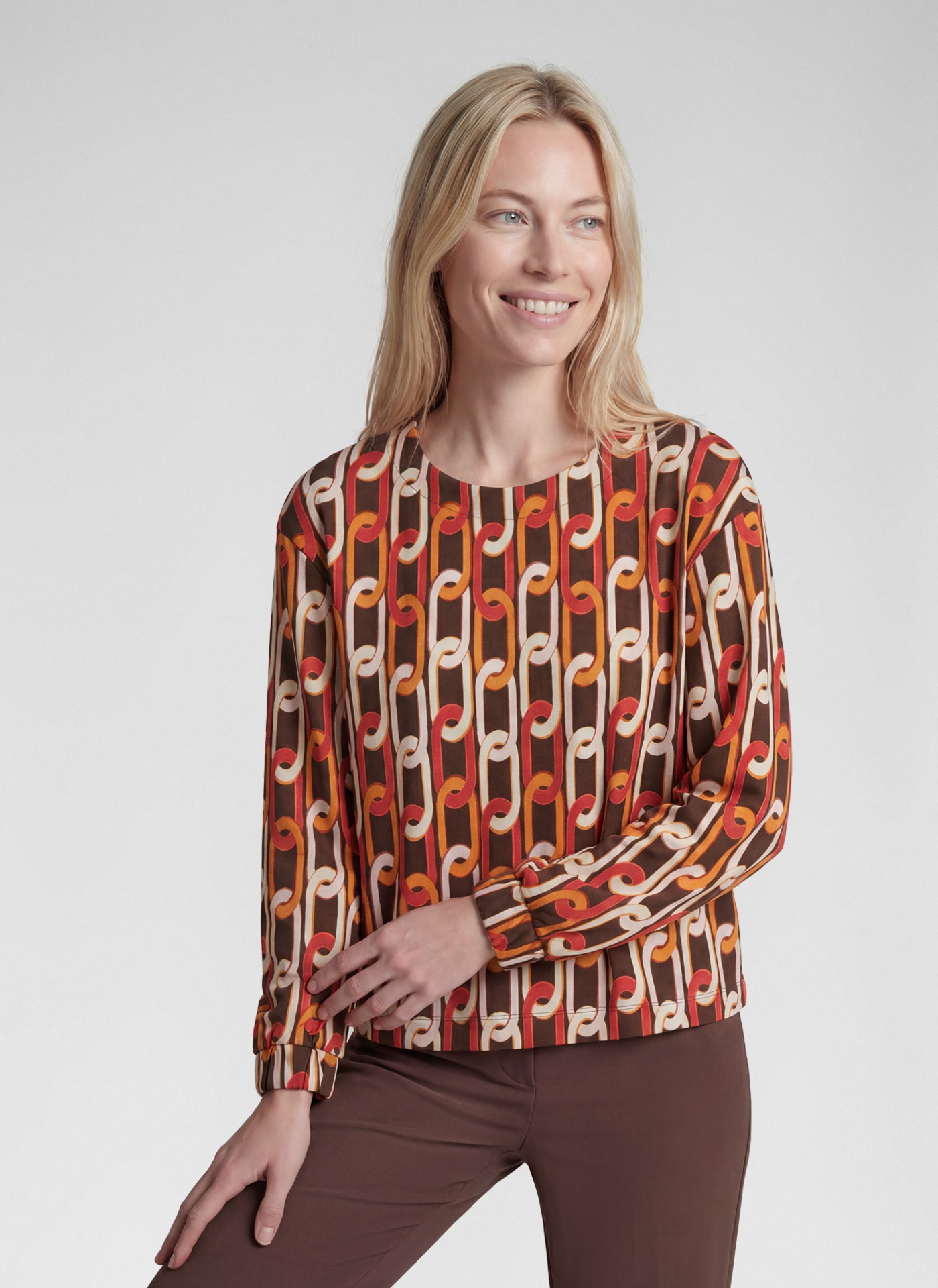 Image of Rabe Langarmshirt miit Allover-Muster