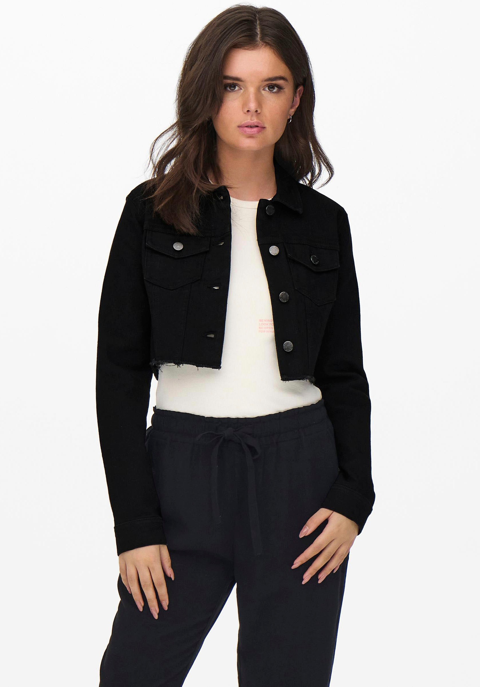 Image of Only Jeansjacke »ONLWONDER LS CROPPED DNM JACKET« bei Ackermann Versand Schweiz