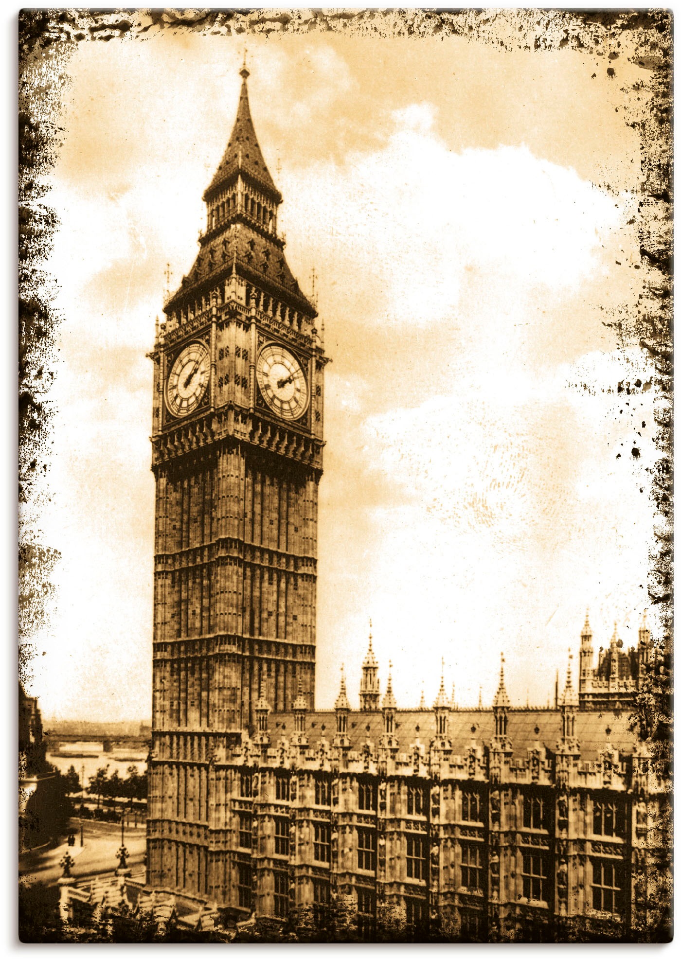 Image of Artland Wandbild »Big Ben - Westminster - London«, Gebäude, (1 St.), in vielen Grössen & Produktarten - Alubild / Outdoorbild für den Aussenbereich, Leinwandbild, Poster, Wandaufkleber / Wandtattoo auch für Badezimmer geeignet bei Ackermann Versand Schwei