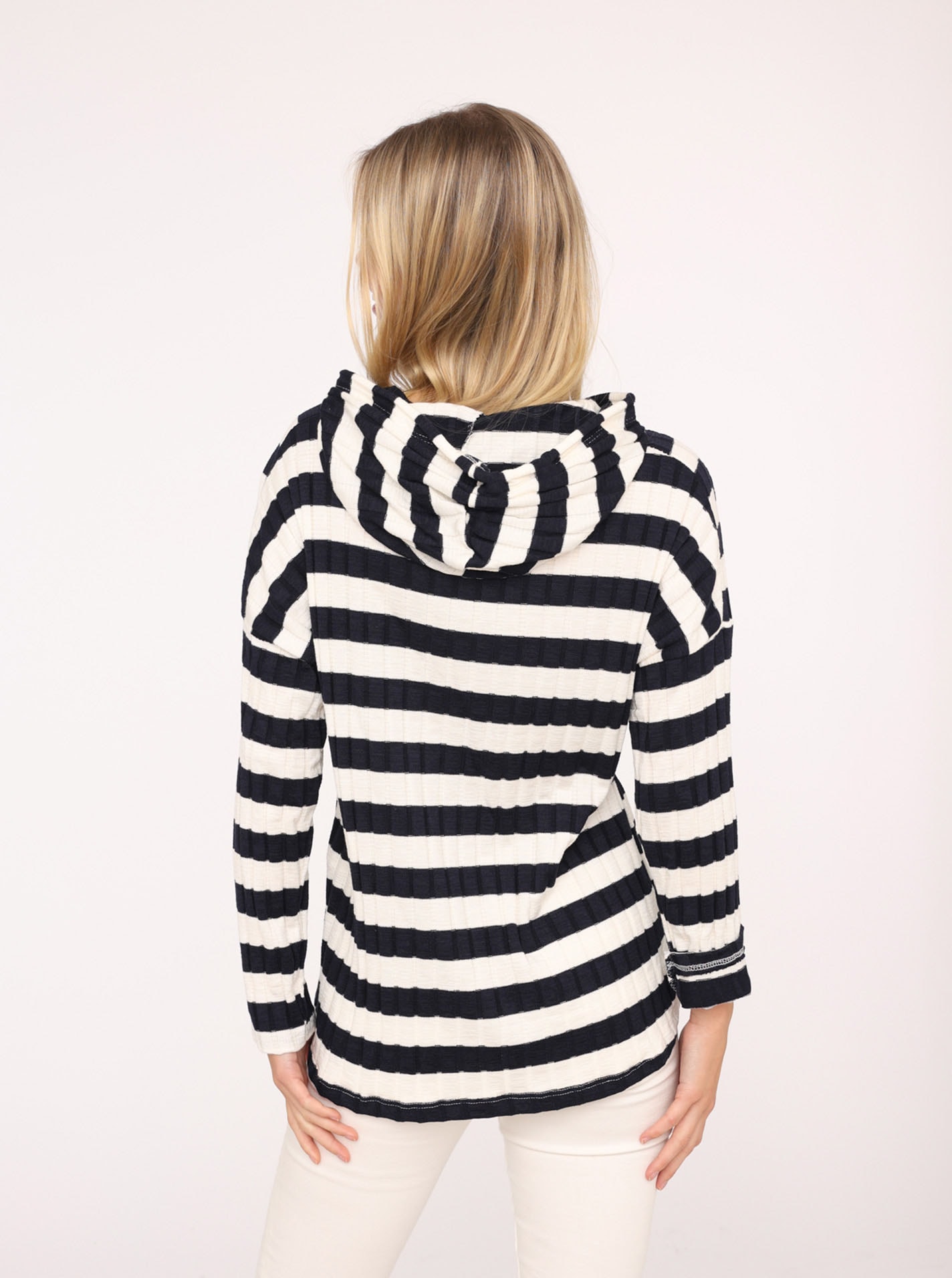 Zwillingsherz Hoodie »"Streifen"«, Mit hohem Viskoseanteil, One Size