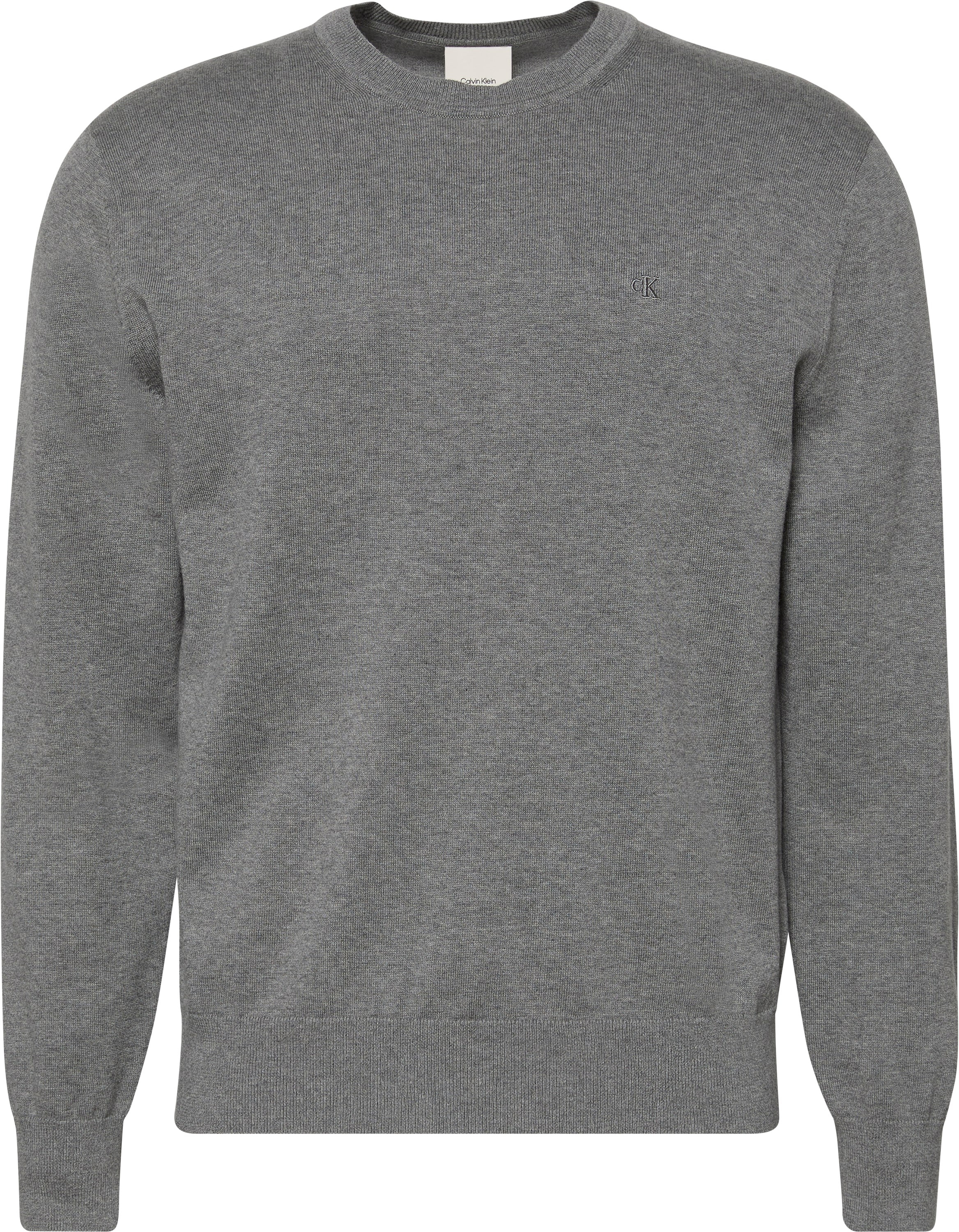 Calvin Klein Strickpullover »LS SUPIMA COTTON CREW 14GG«, Mit Rundhalsausschnitt