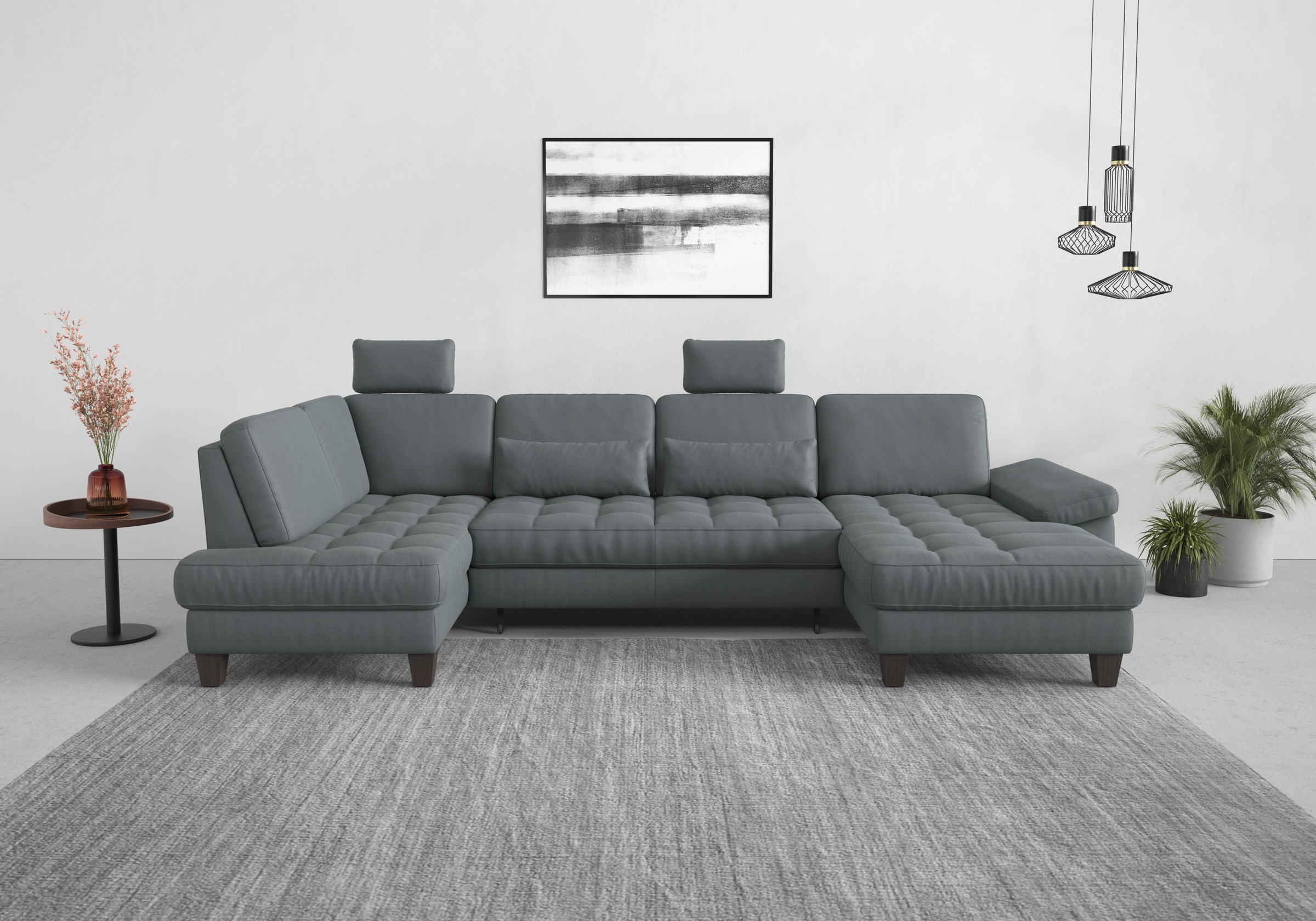 sit&more Wohnlandschaft »Westham U-Form«, wahlweise mit Bettfunktion, Bettkasten, Sitztiefenverstellung