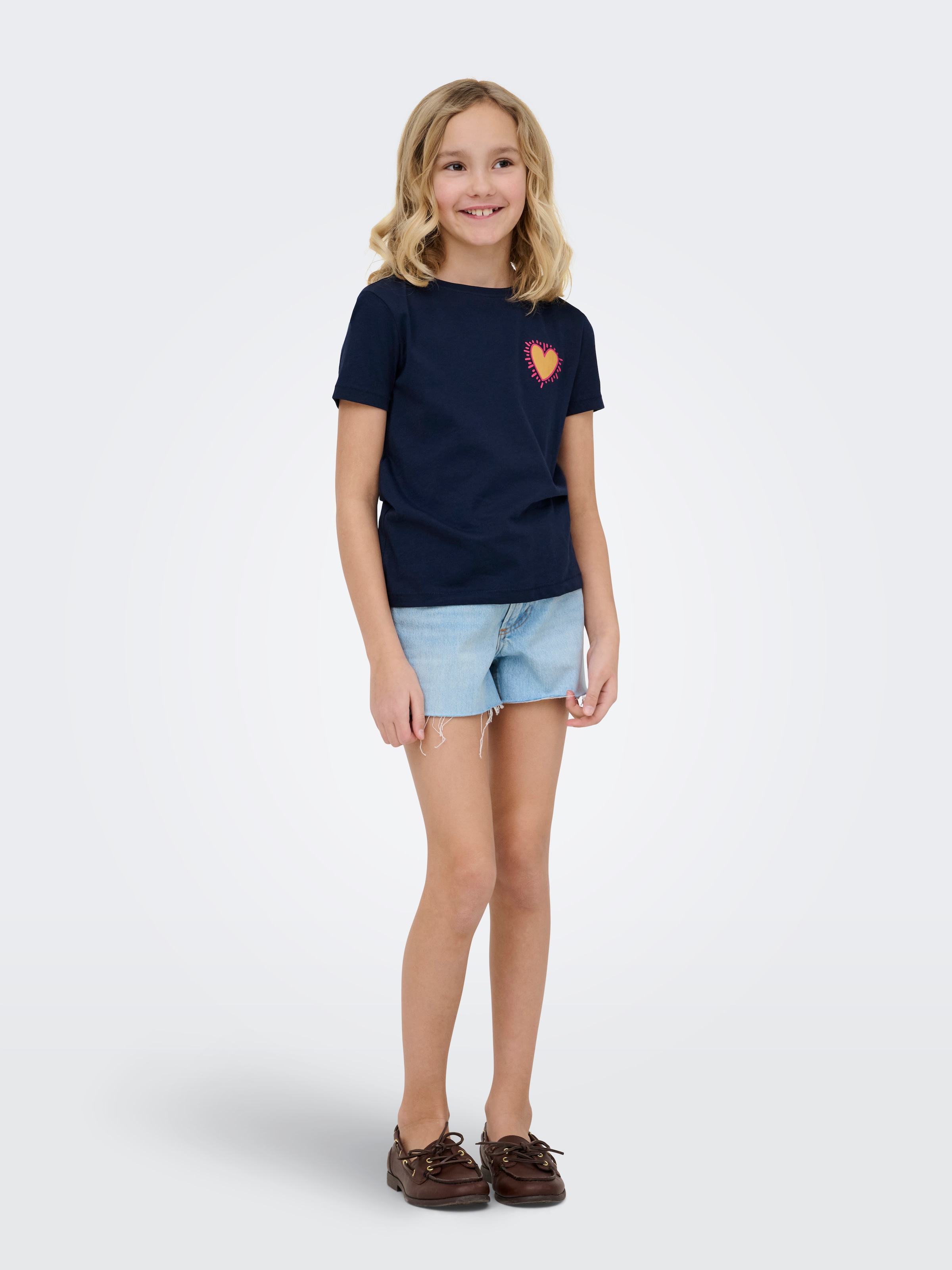 KIDS ONLY T-shirt »KOGLANY-NINA LIFE LOVE S/S TOP FR JRS« avec différents motifs - selon la couleur du body