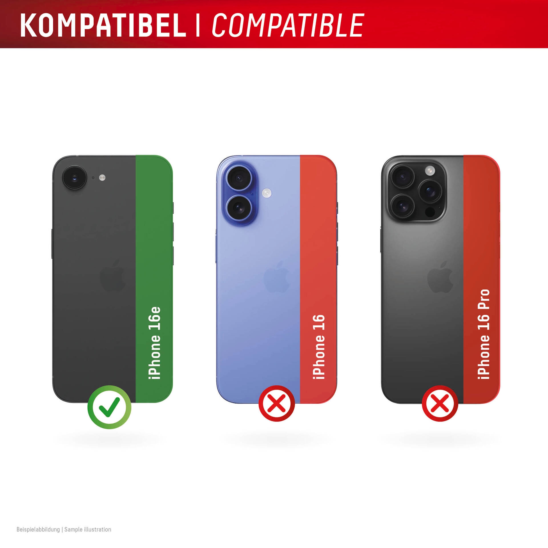 Displex Kameraschutzglas »Camera Lens Glass Single Glass Ring Protector« für Apple iPhone 16e Packung, 2x Einzellinsen-Schutzringe,  Objektivschutz, Kameraschutz, kratz- & stossfest
