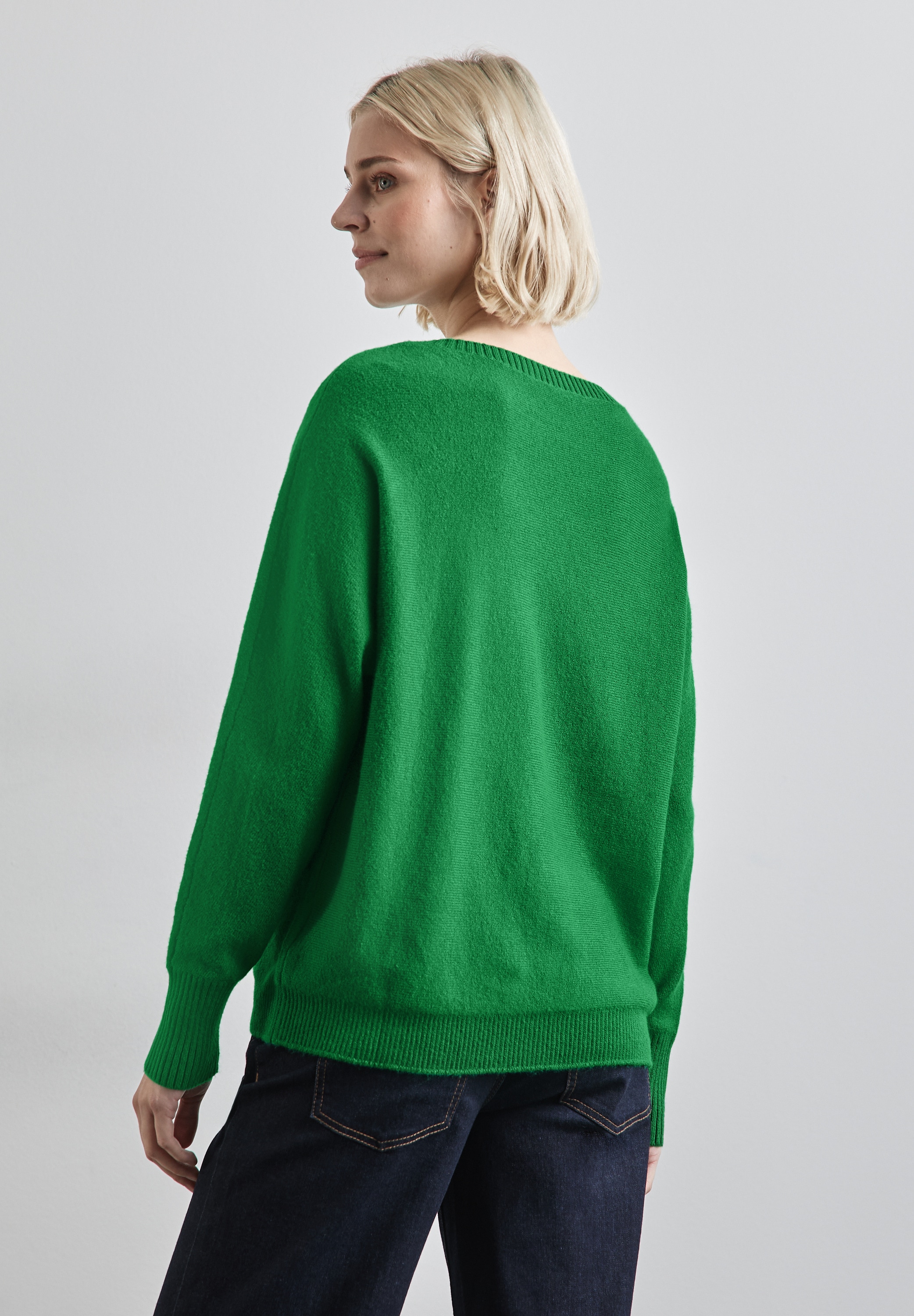 STREET ONE Strickpullover »Dolman«, mit Rippbündchen